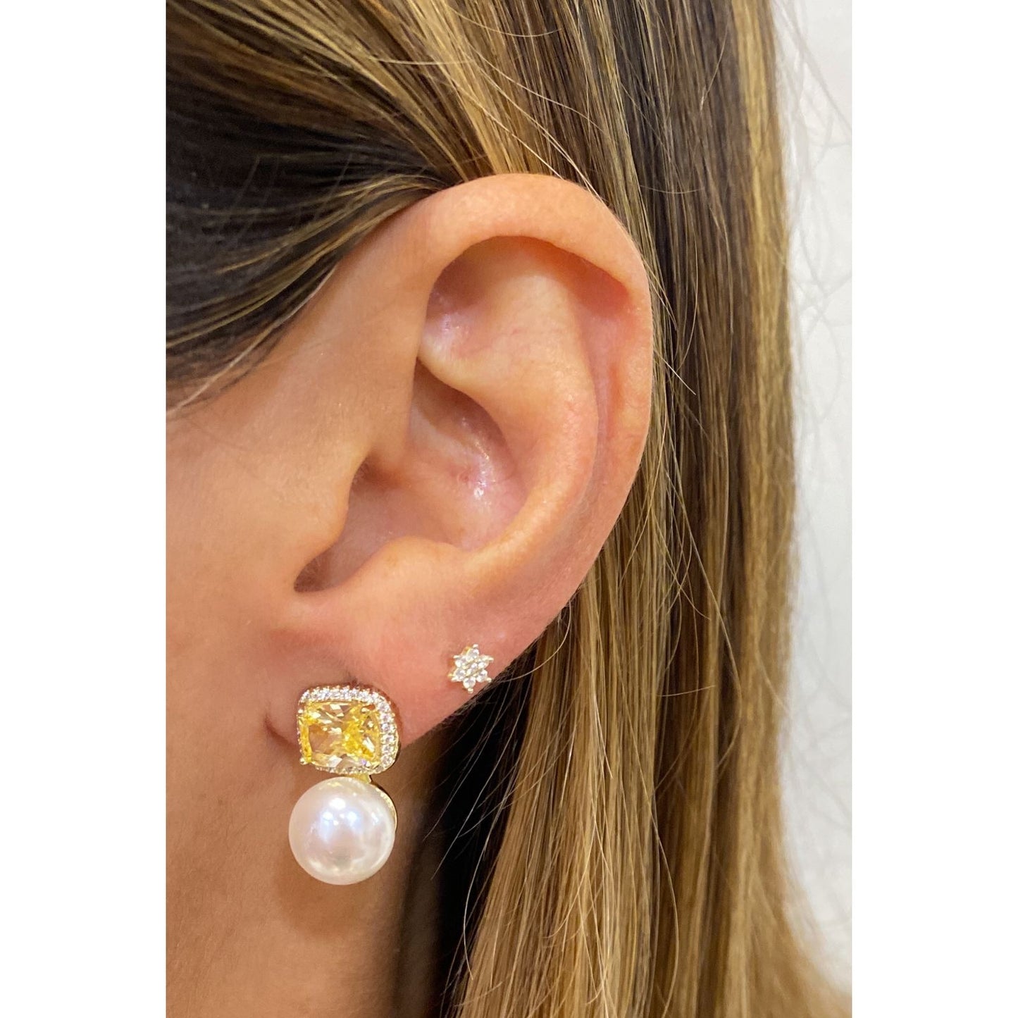 Aretes CREFY Amarillo