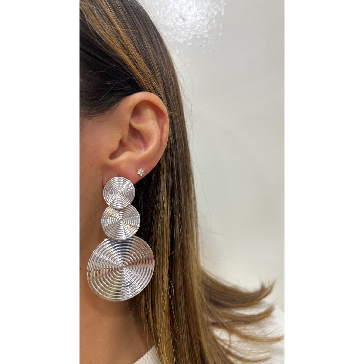 Aretes RUTON Plateados