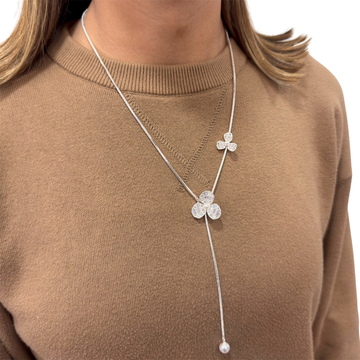 Collar Péndulo Ajustable JEXI Plateado