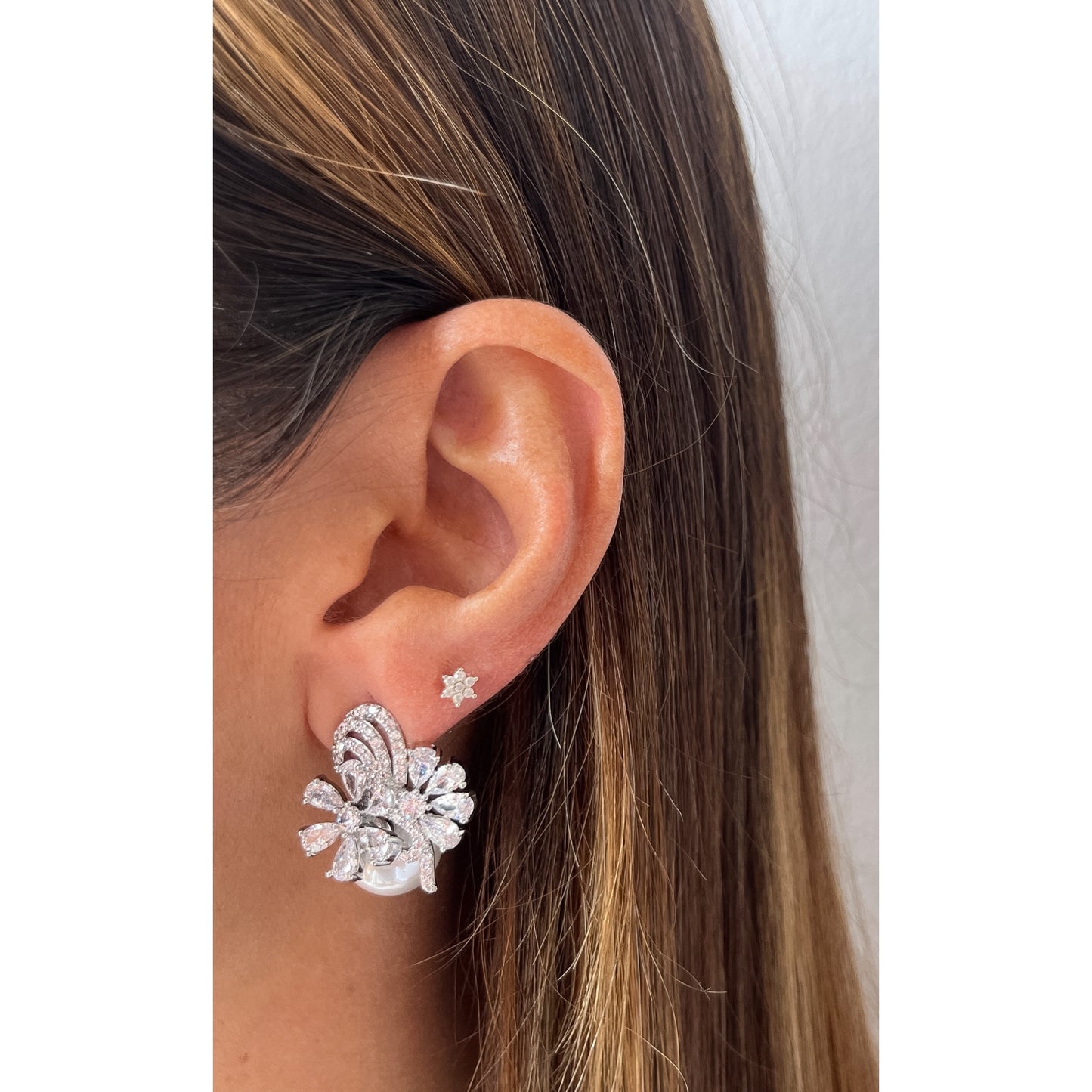 Aretes BIKIR Plateado