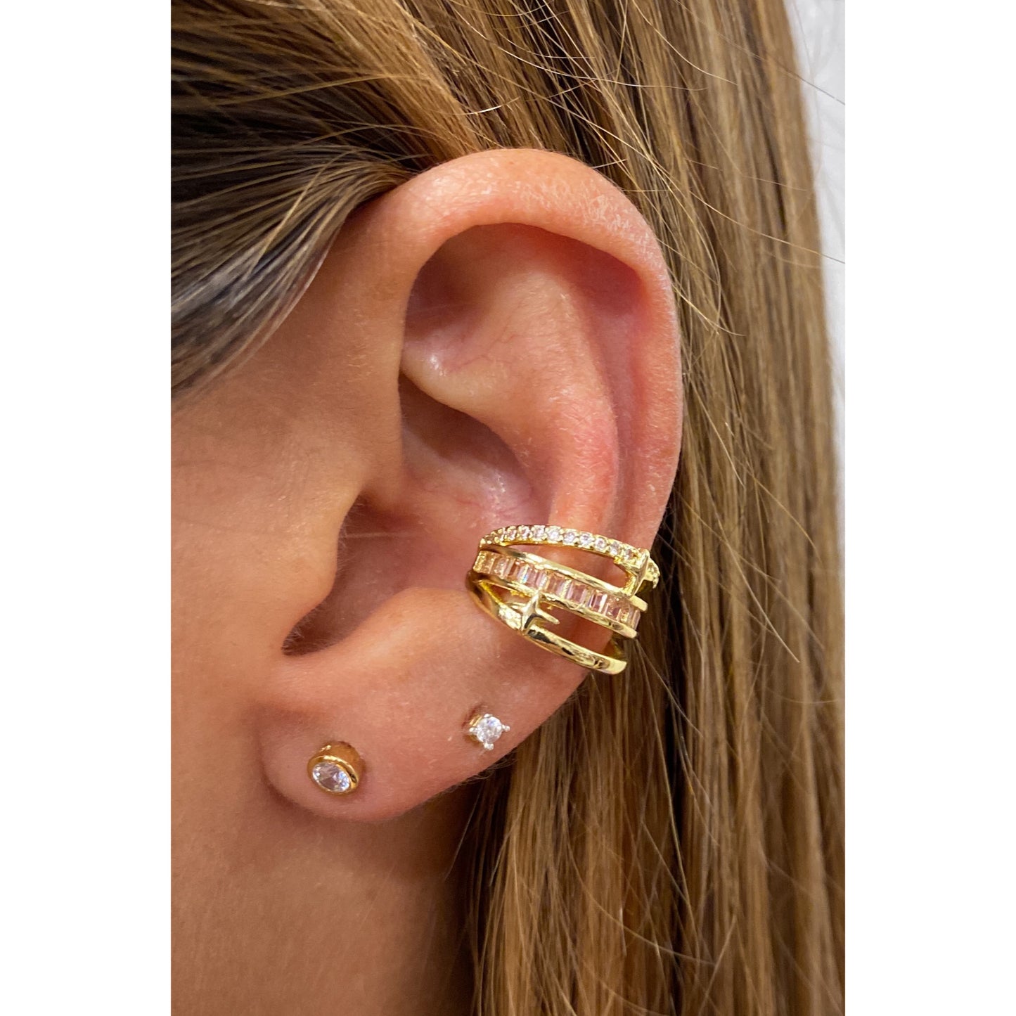 Earcuff ZIKA Palo Rosa