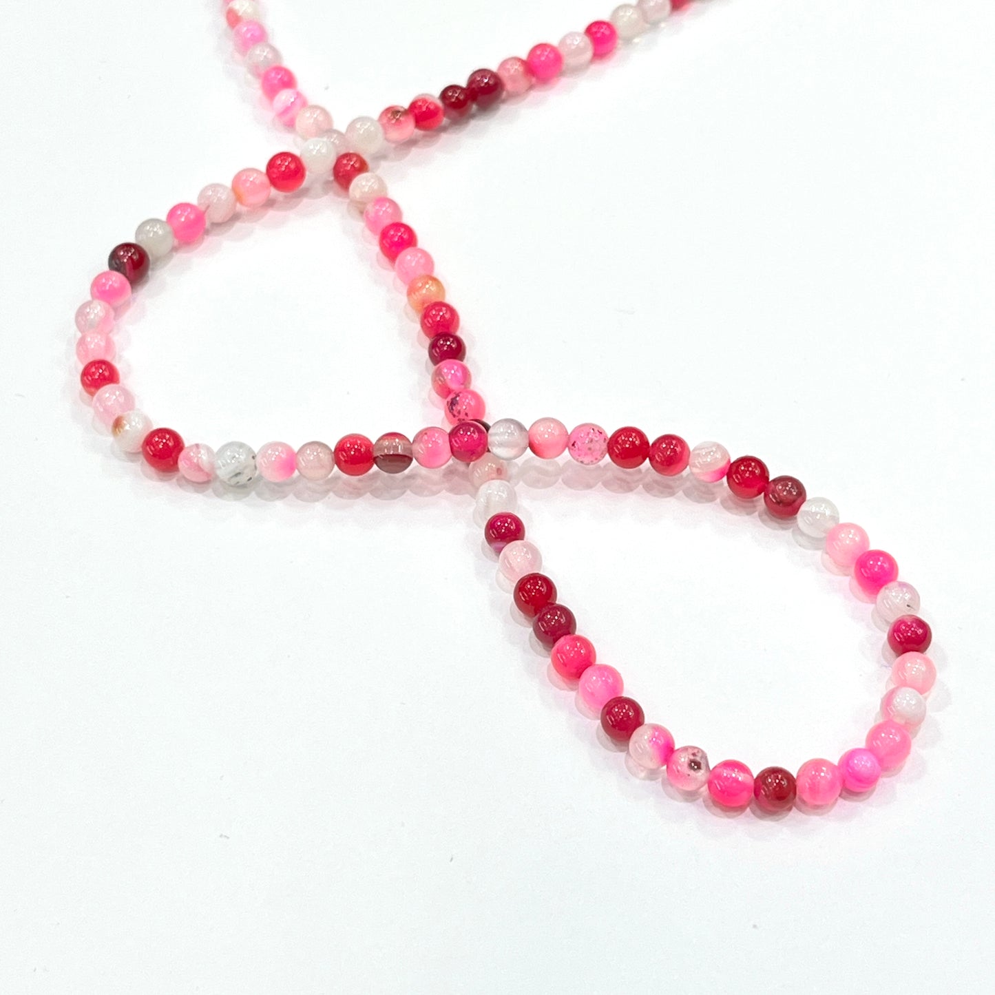 Sarta Agata Fucsia 4mm