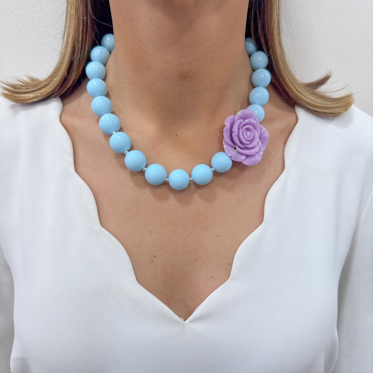 Collar ROCIT Azul Pastel-Lila