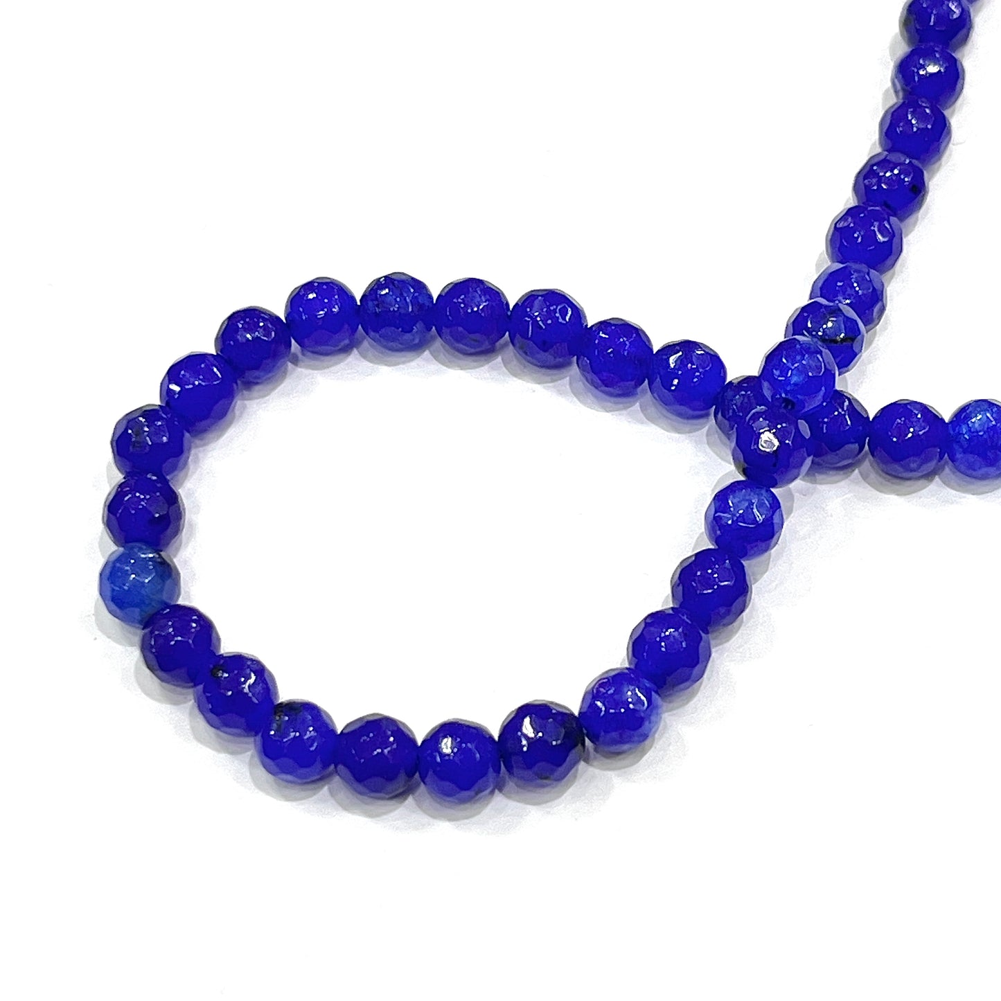 Sarta Agata Facetada Azul 6mm