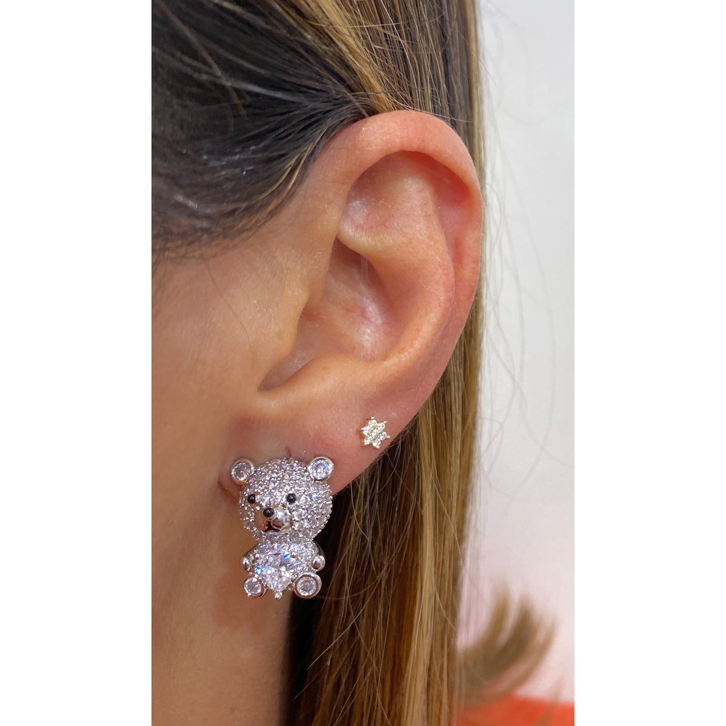 Aretes OGIN Plateado
