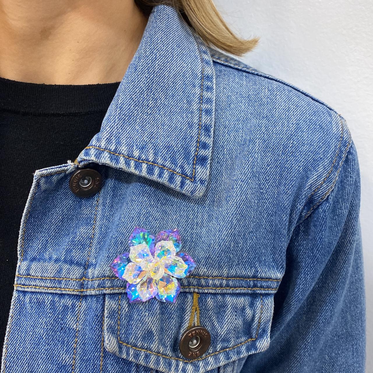 Prendedor DRAFON Tornasol-Lila