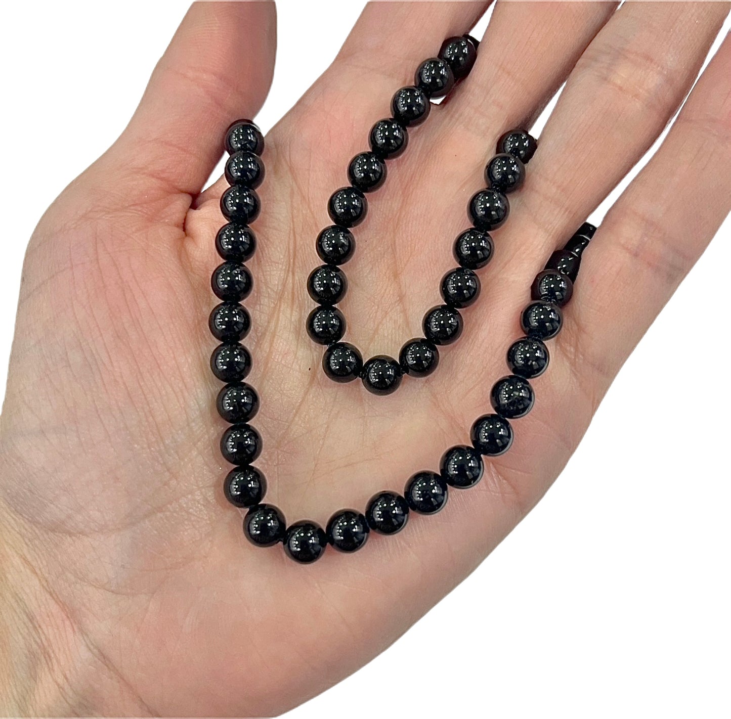 Sarta Turmalina Negra 6mm