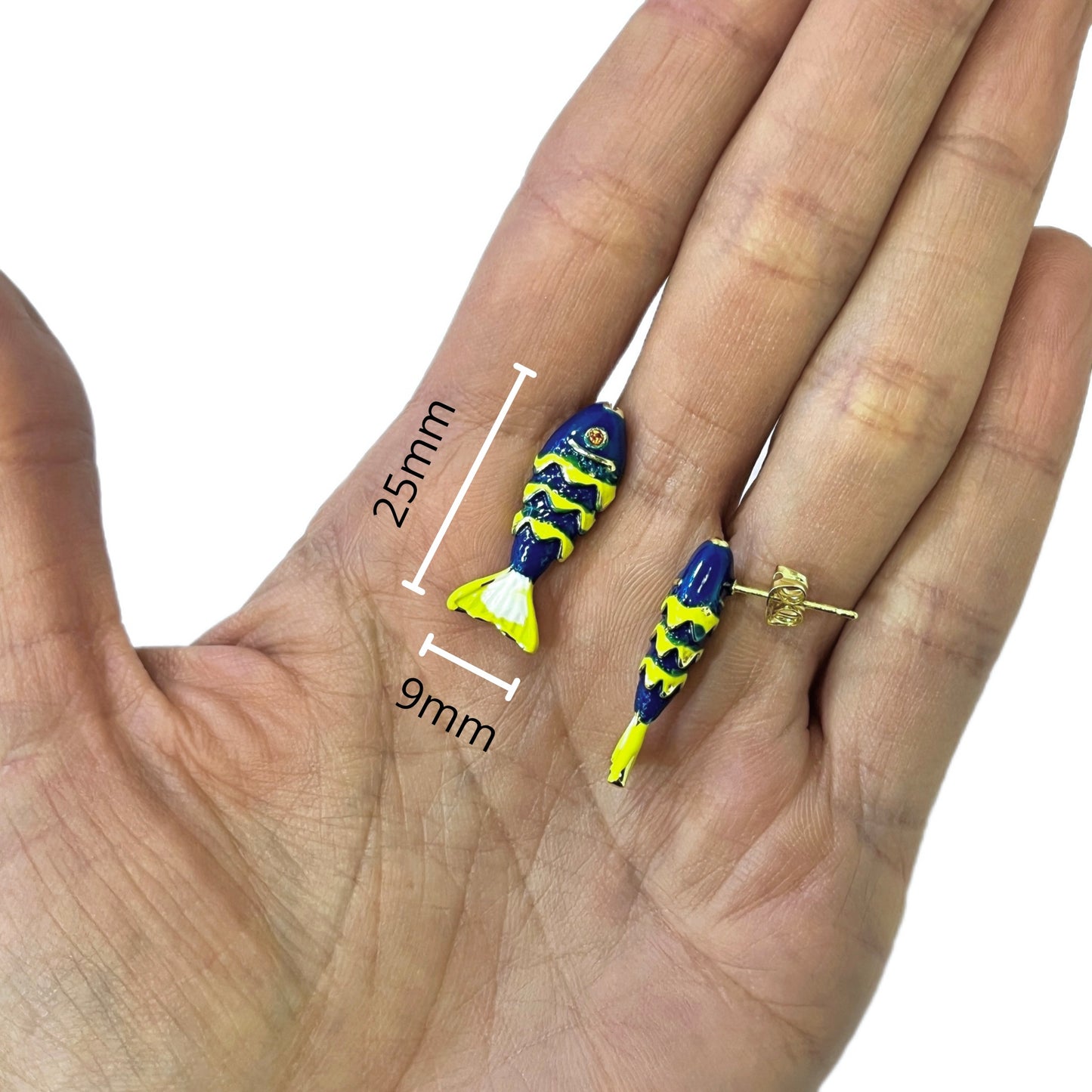 Aretes UKIM Azul Oscuro