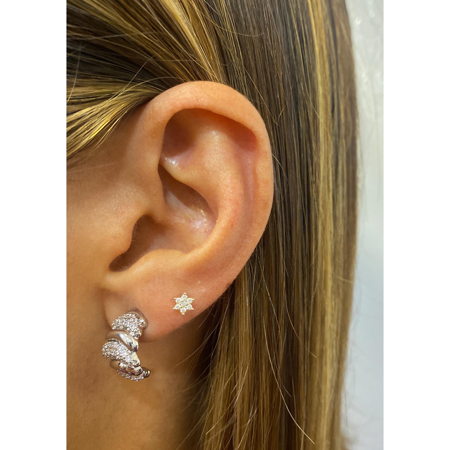 Aretes GRESU Plateado
