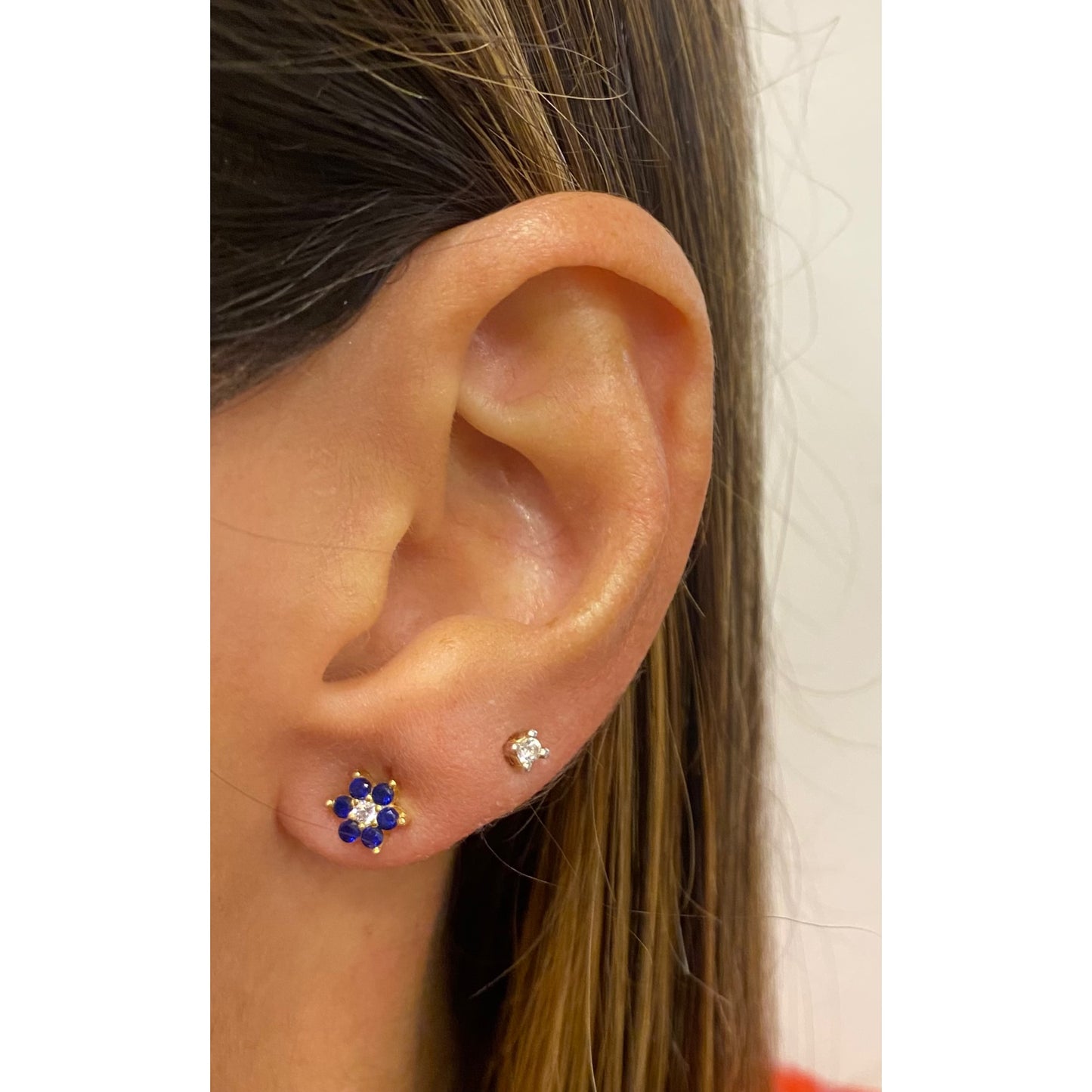 Aretes ORET Azul 7mm
