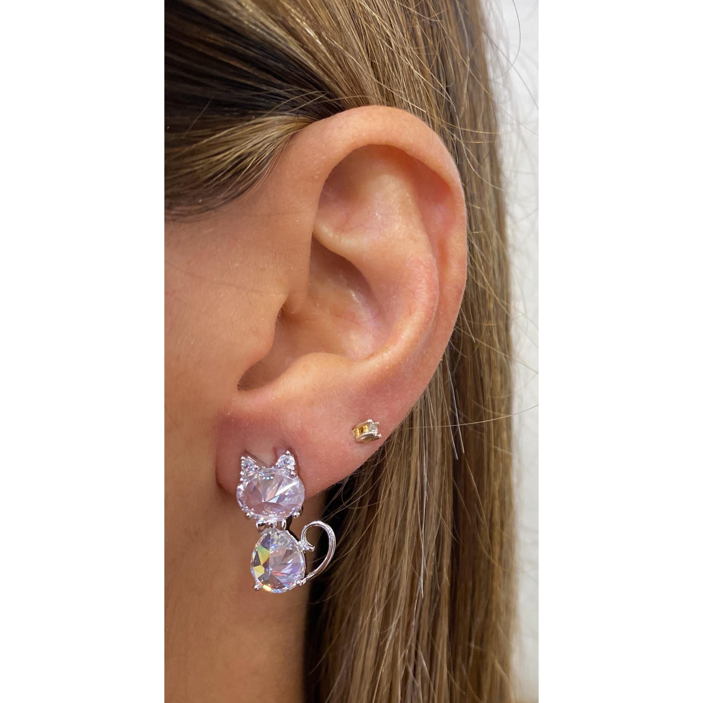 Aretes COXAY Plateado