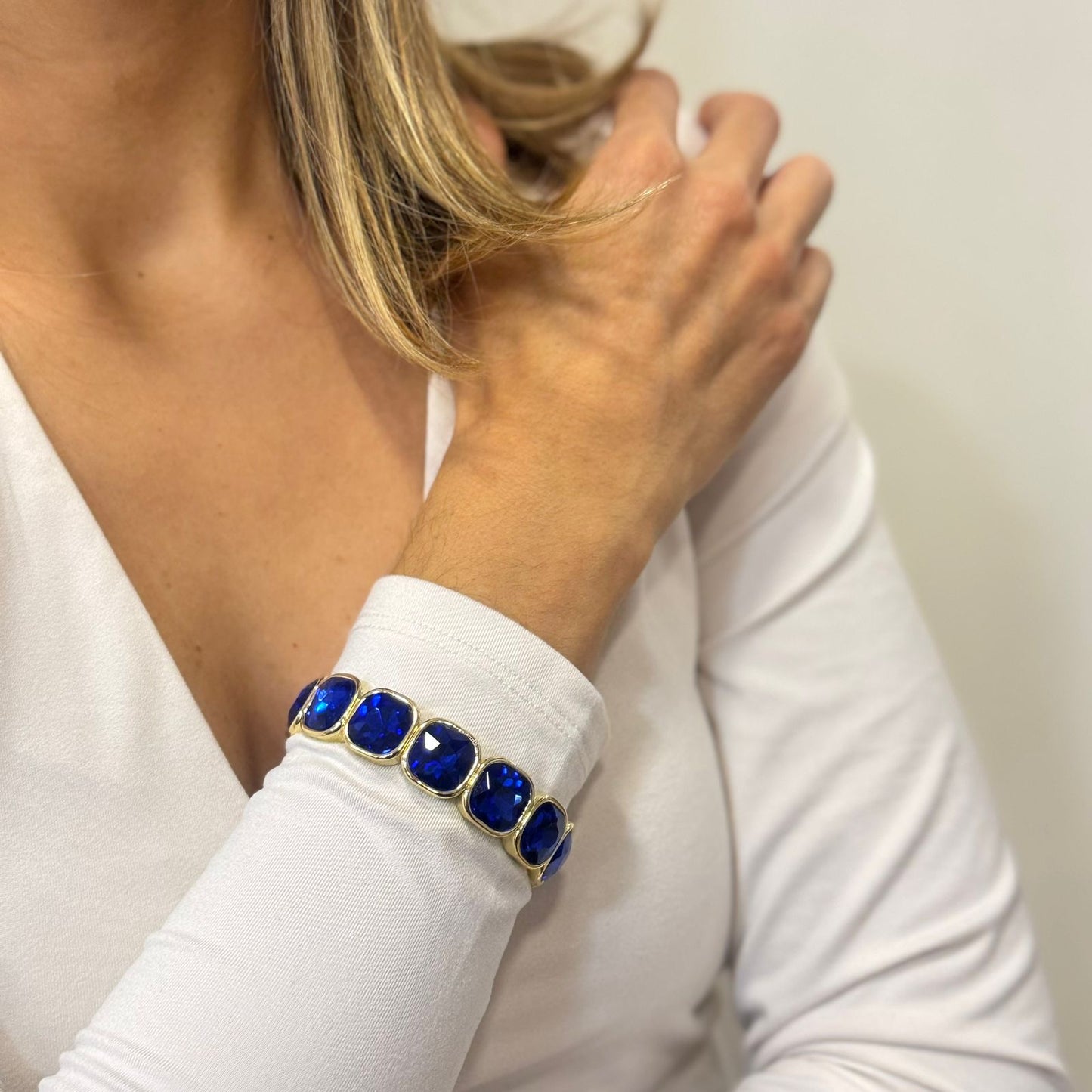 Pulsera Elástica YELI Azul Rey