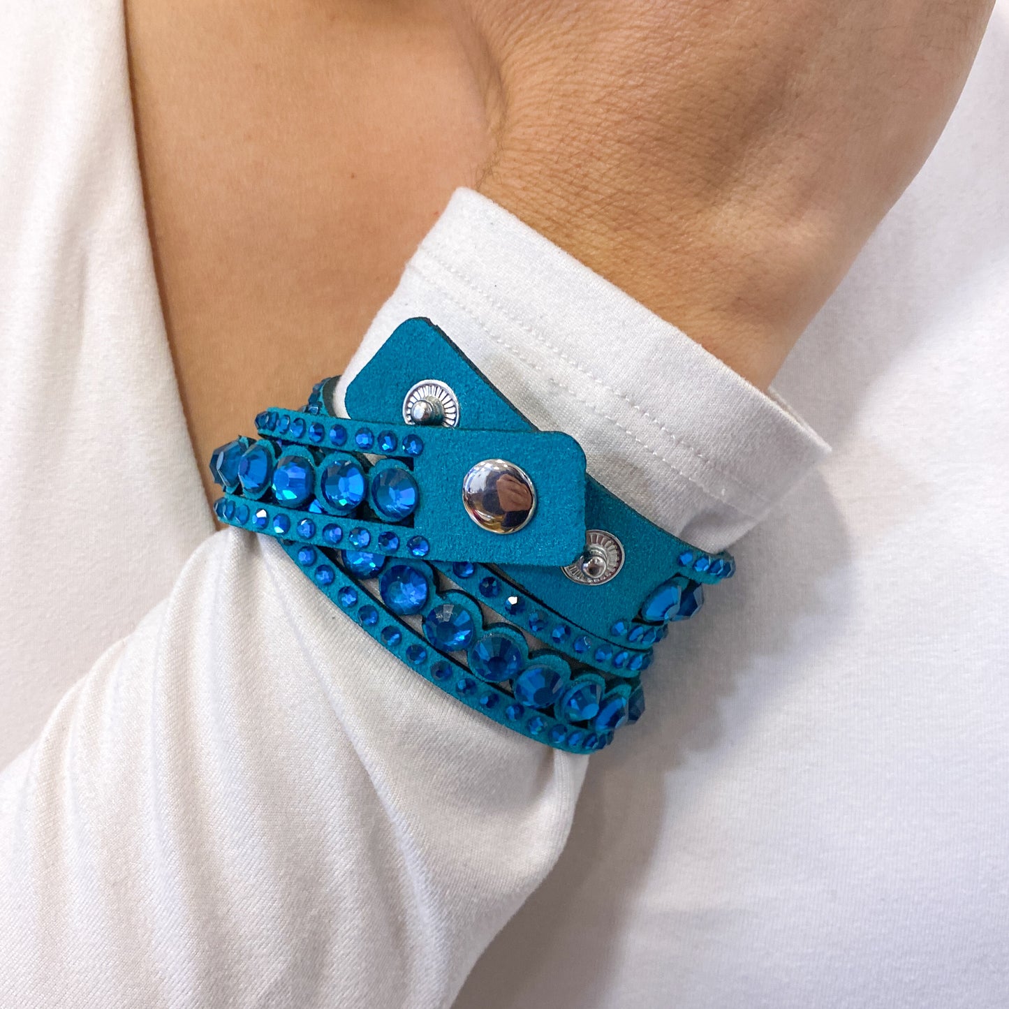 Pulsera UROKI Aguamarina