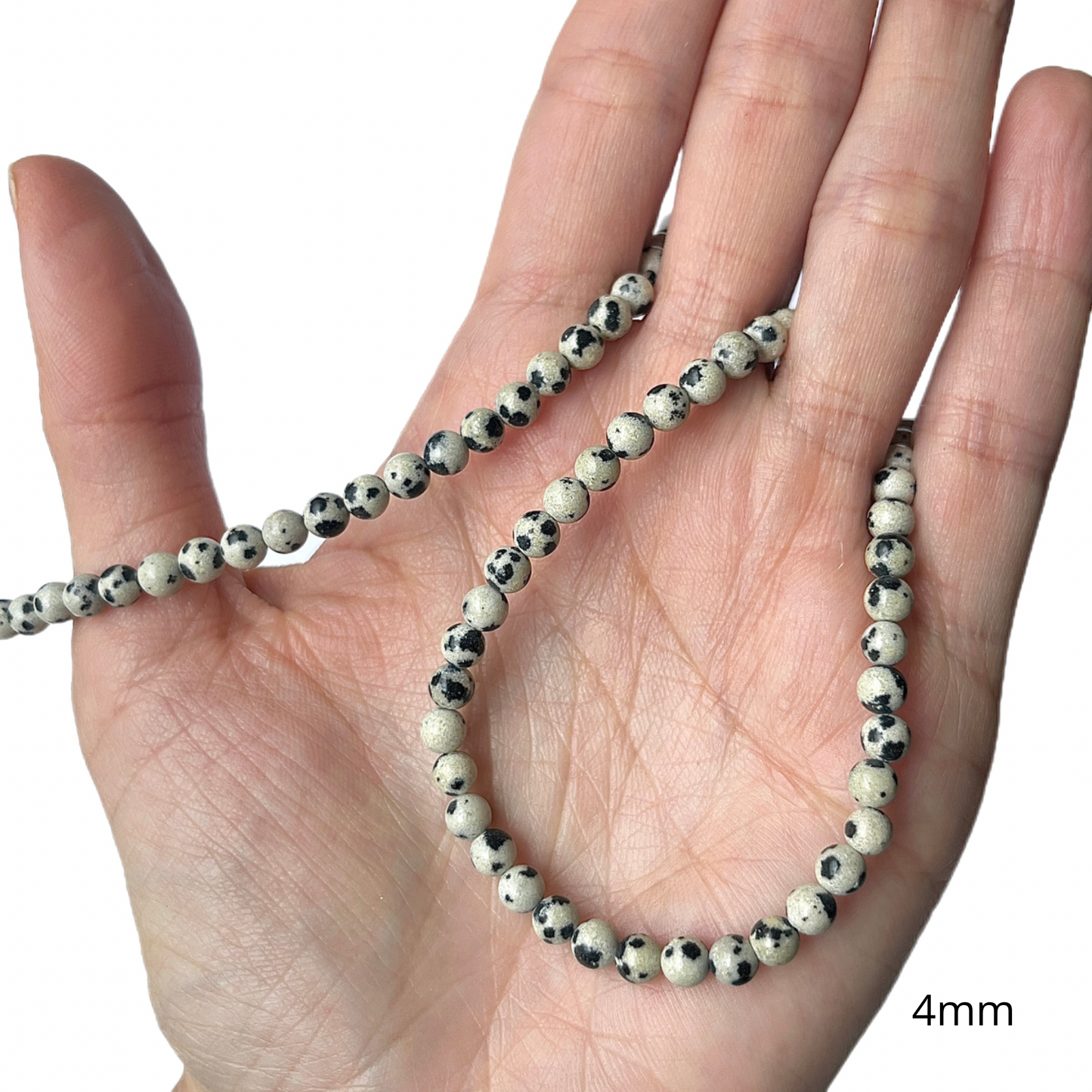 Sarta Jaspe Dálmata 4mm