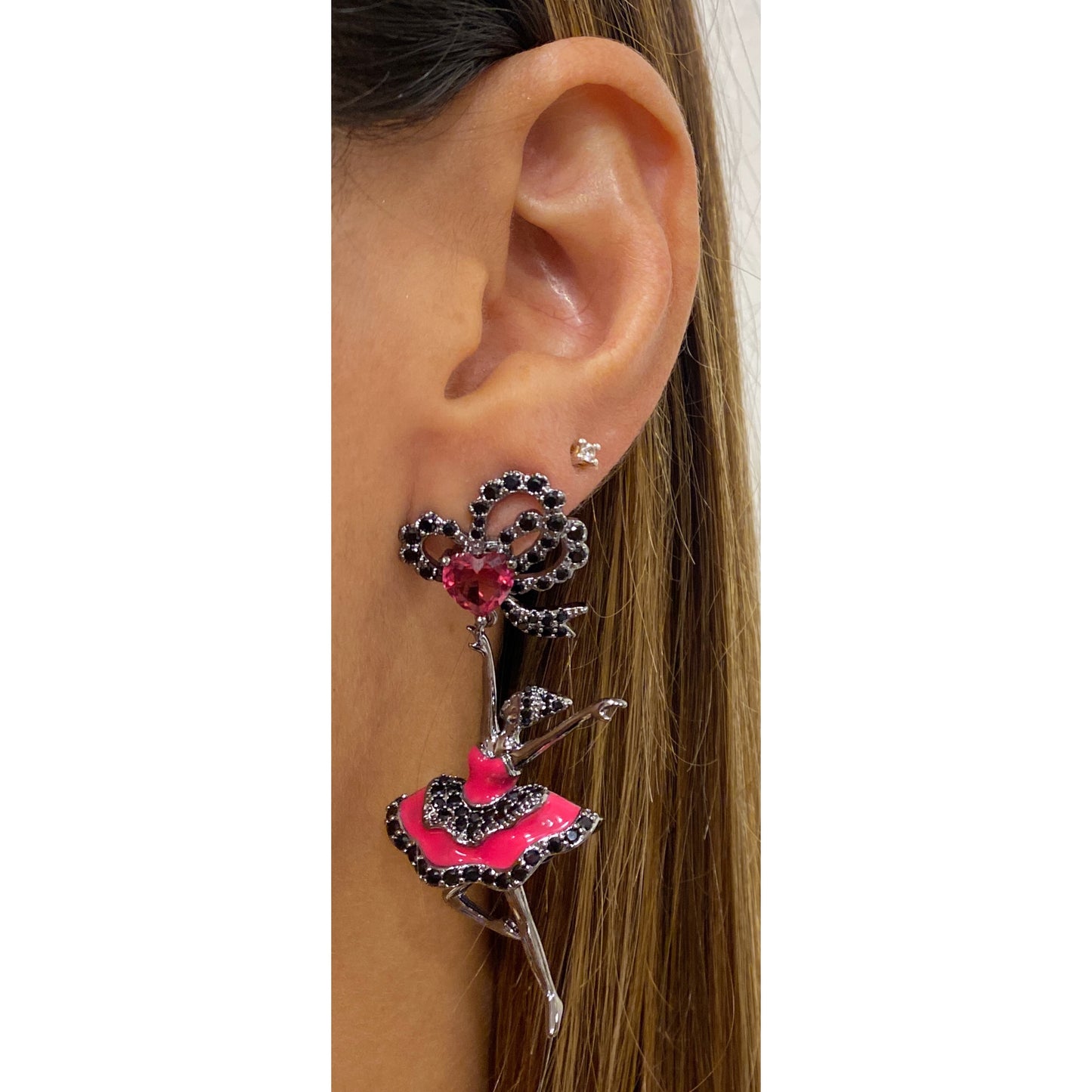 Aretes LARINA Fucsia