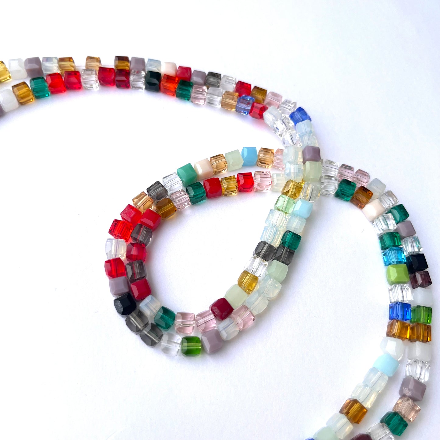 Sarta Murano Cubo Multicolor 6mm