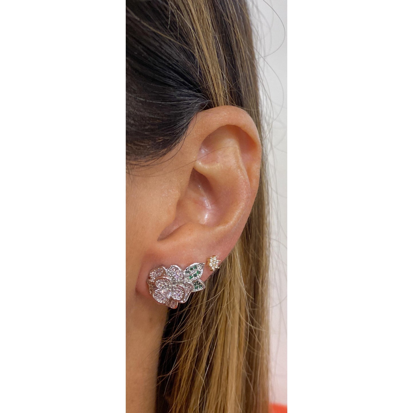 Aretes FLORIM Plateado