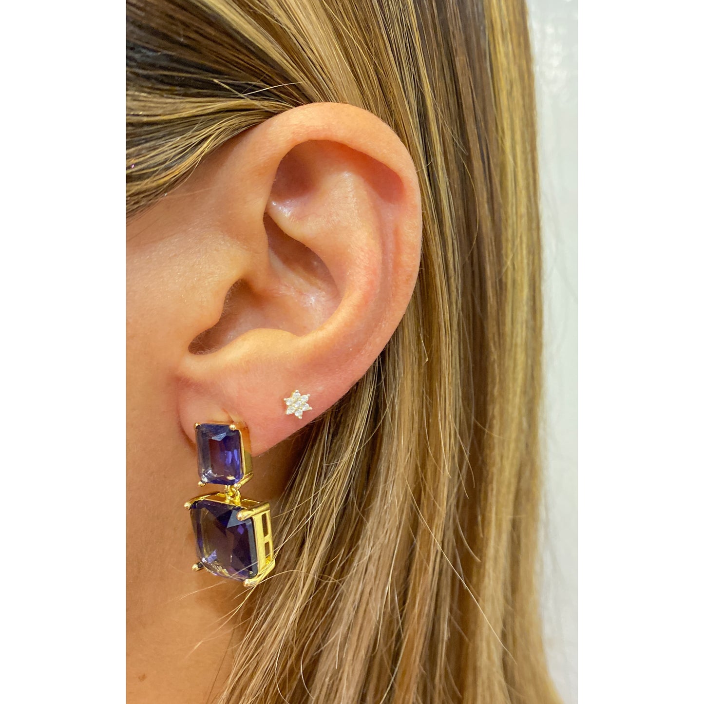 Aretes SOHIM Dorado-Morado