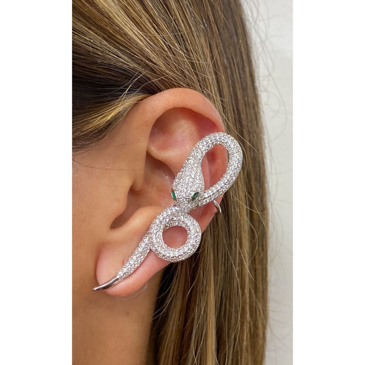 Earcuff DOVA Plateado (Par)