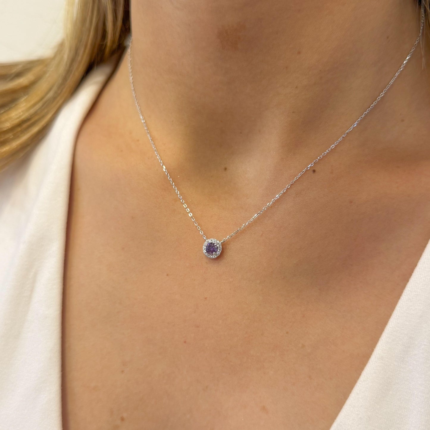Collar DIZY Cristal Color Lila