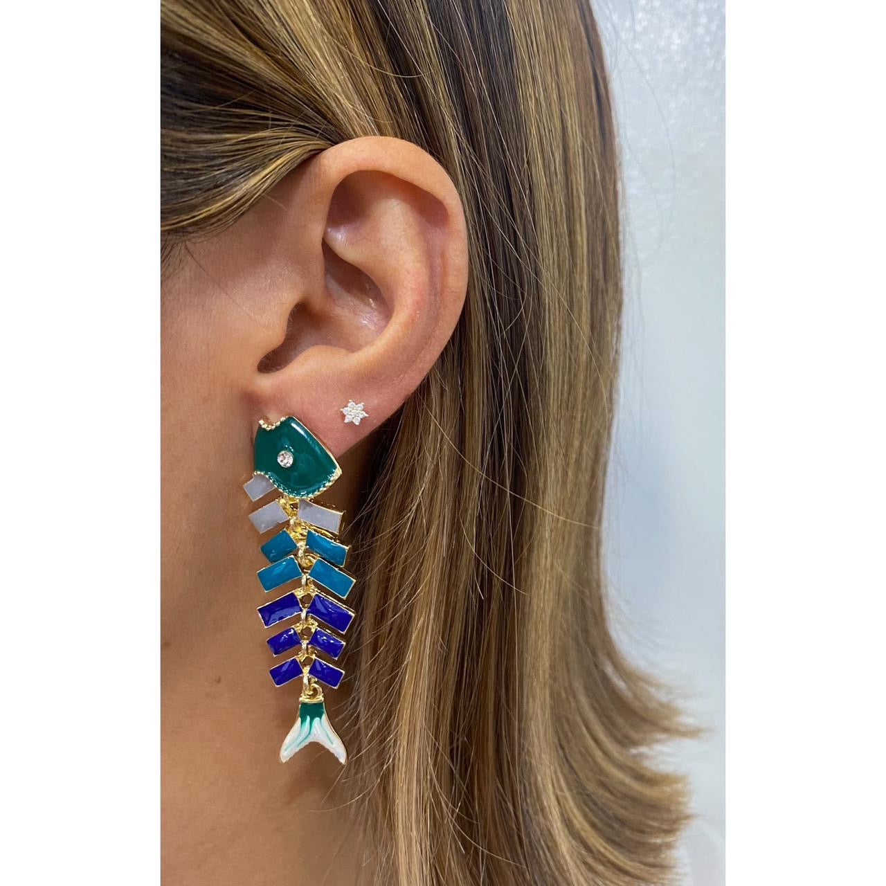Aretes LUMIN Verde