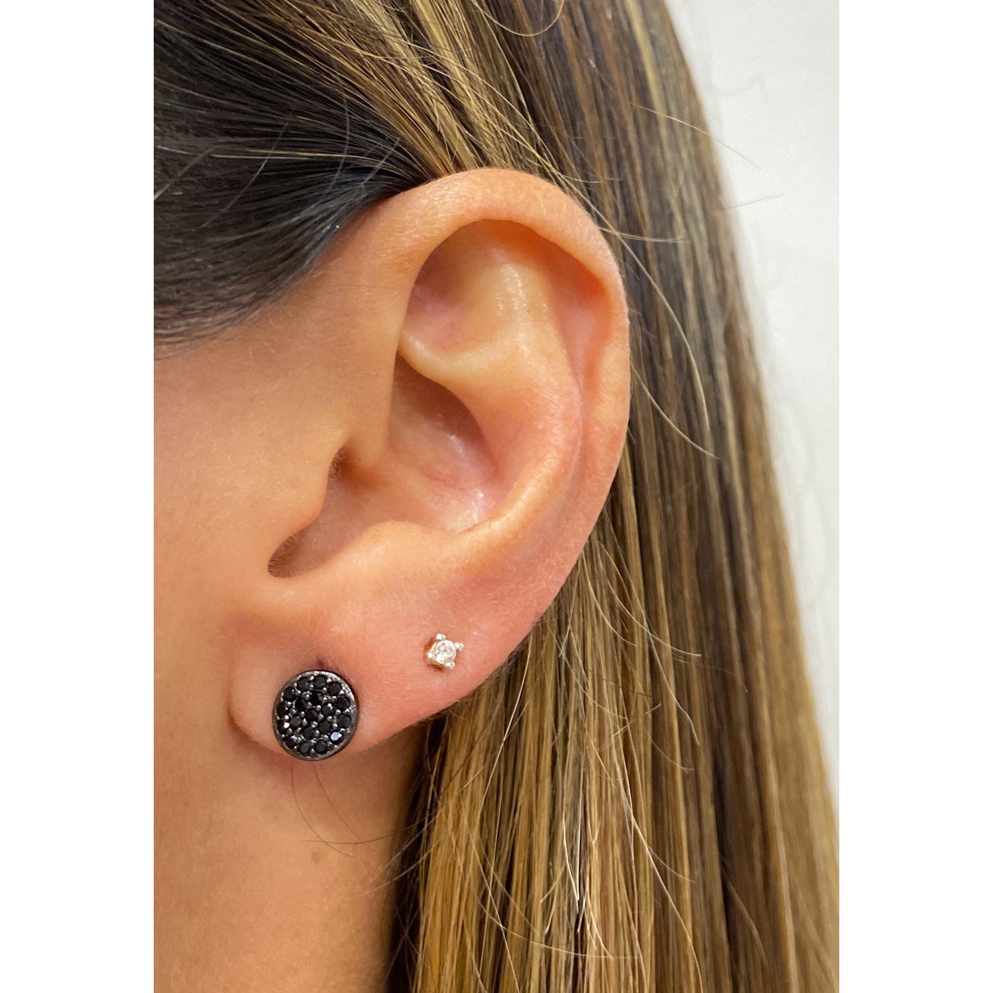 Aretes LANDO Negro 8mm