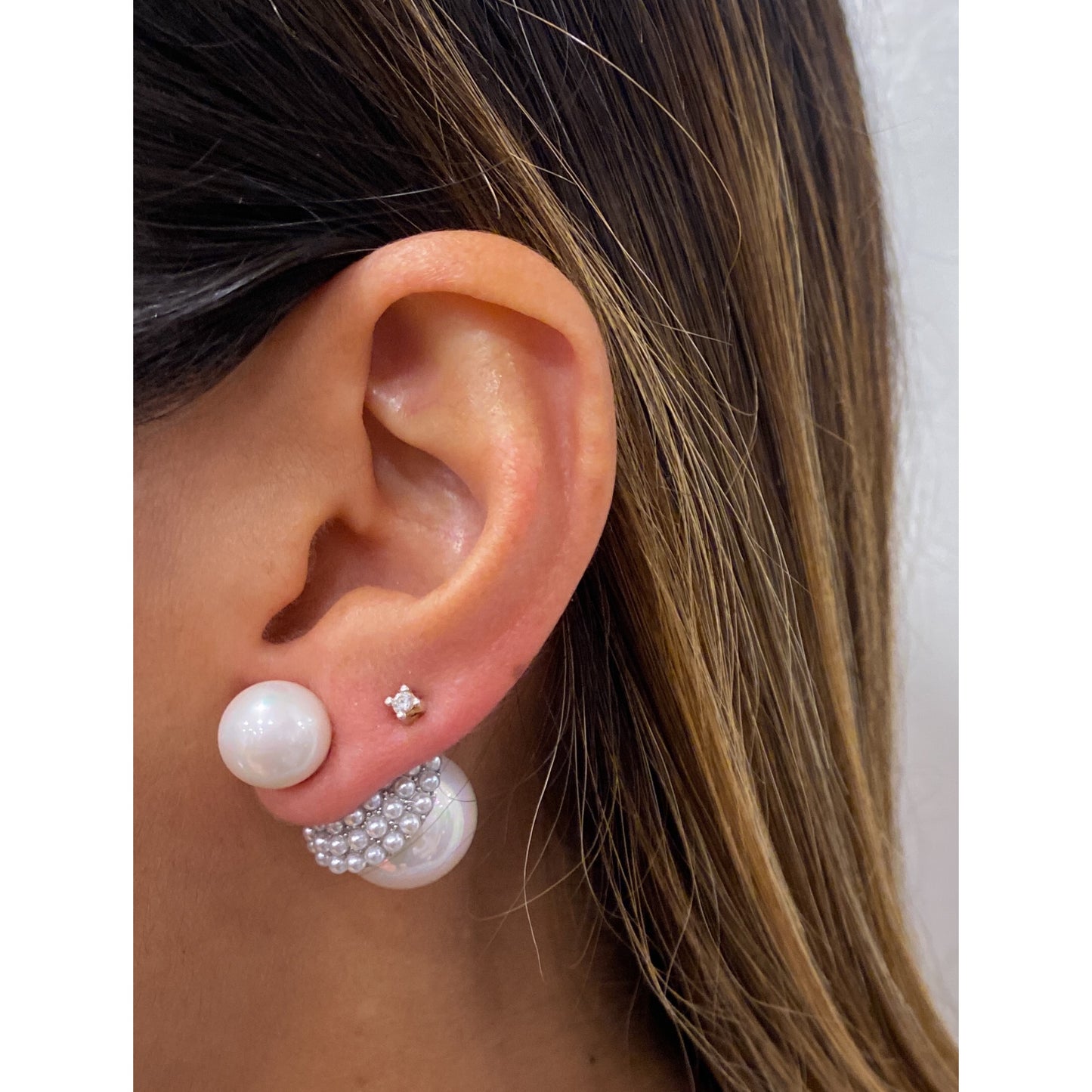 Aretes VIOOA Double Sided - Plateado