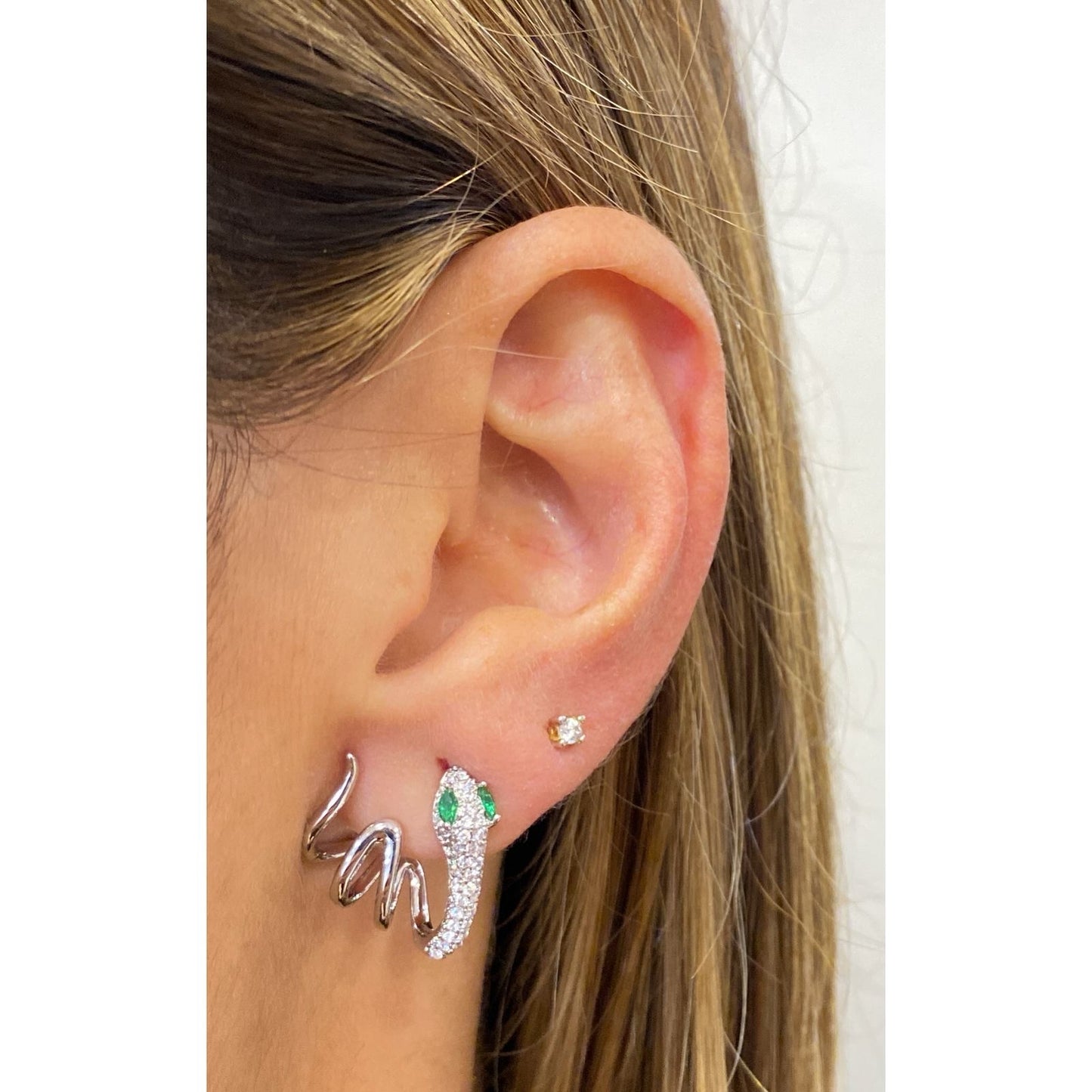 Aretes YUPRE Plateados