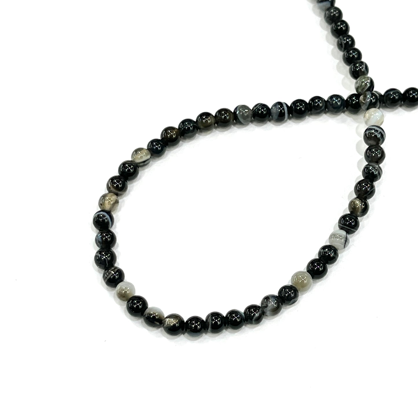 Sarta Agata Negra 4mm
