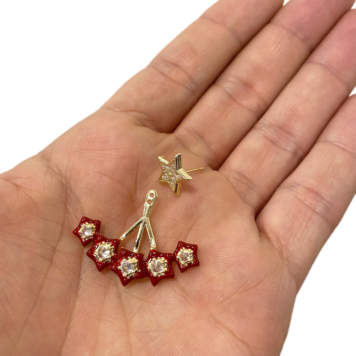 Aretes FIKINE Rojo