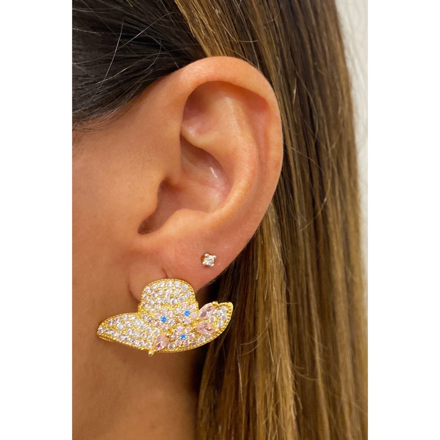 Aretes NOPAK Rosado/Azul