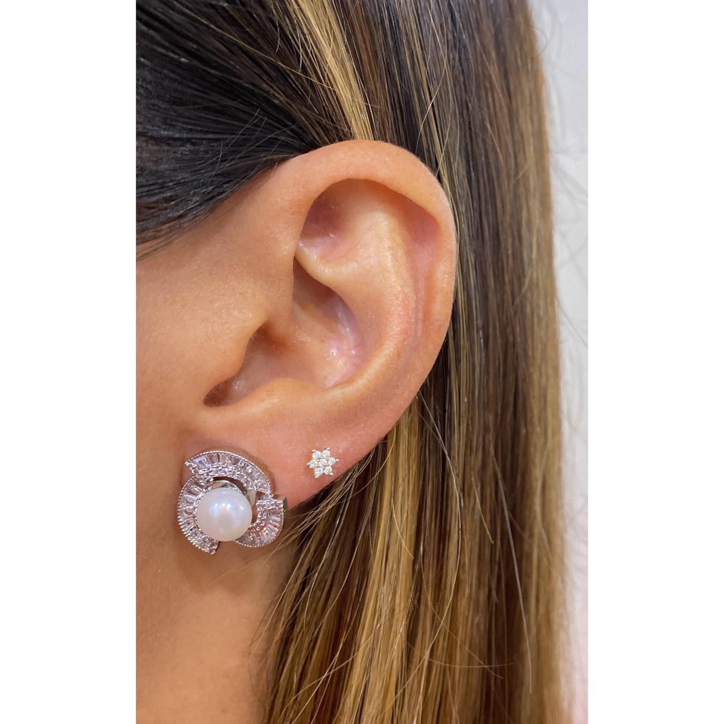 Aretes ROBIR Plateado