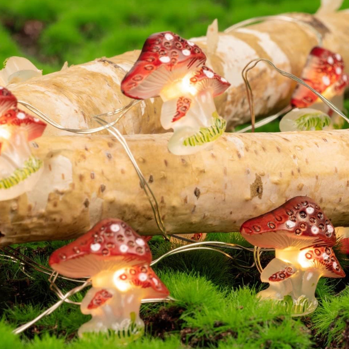 ✨🍄Cadena de Luces Decorativas De Hongos LED 🍄⭐️