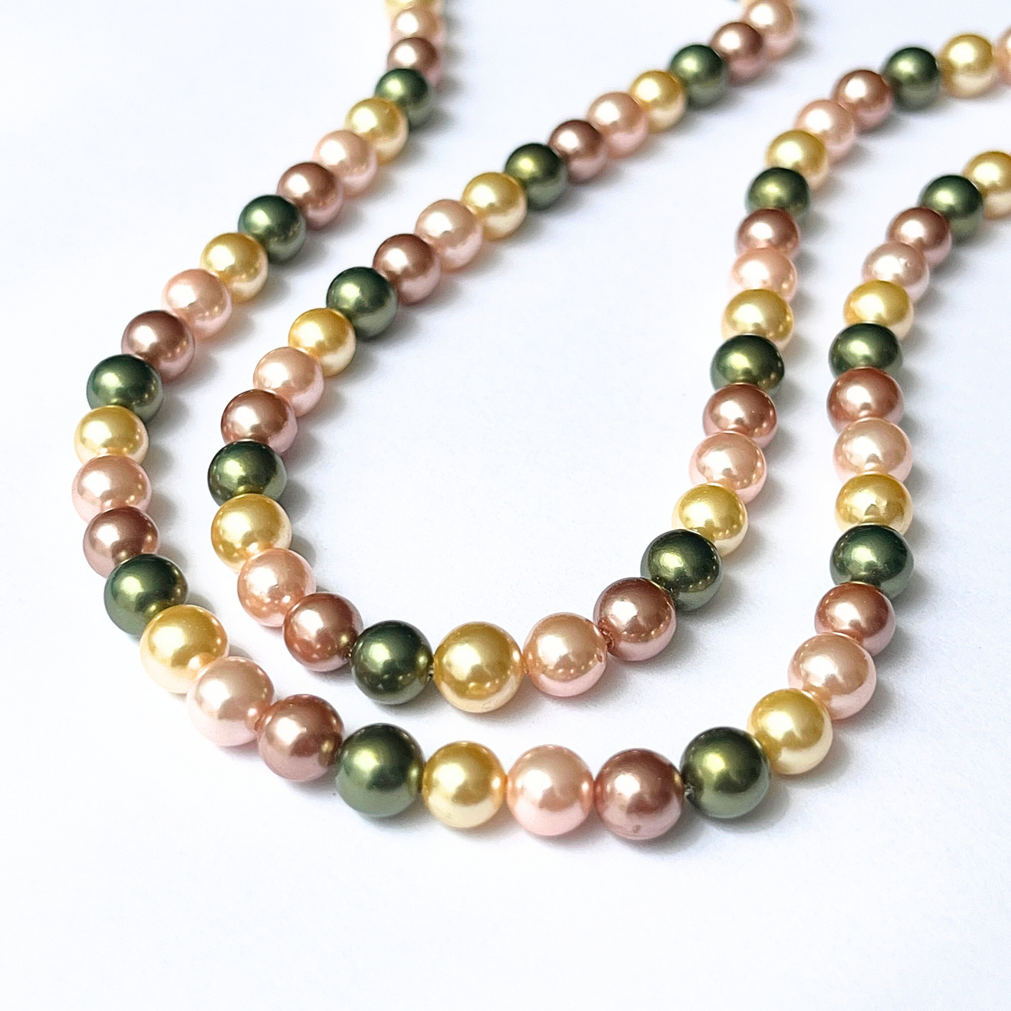 Sarta Perla Checa Multicolor 6mm