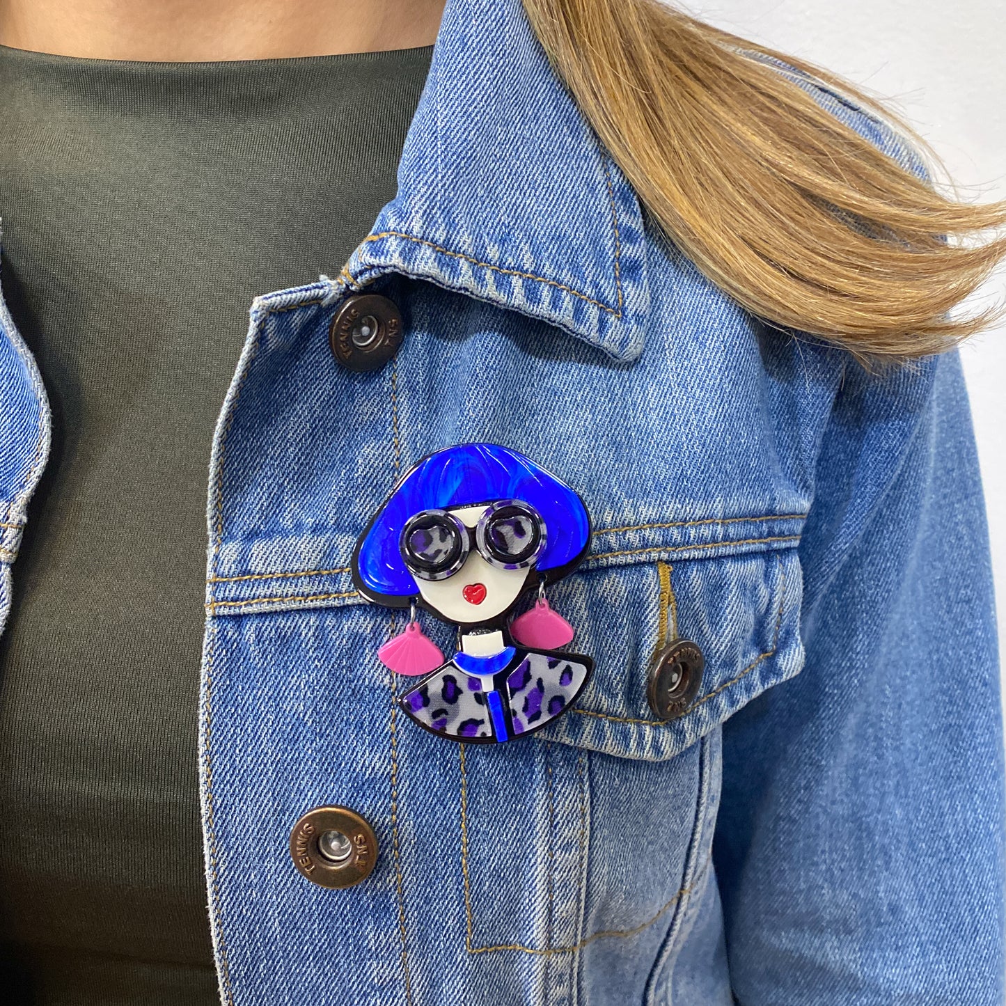 Prendedor CABIER Azul