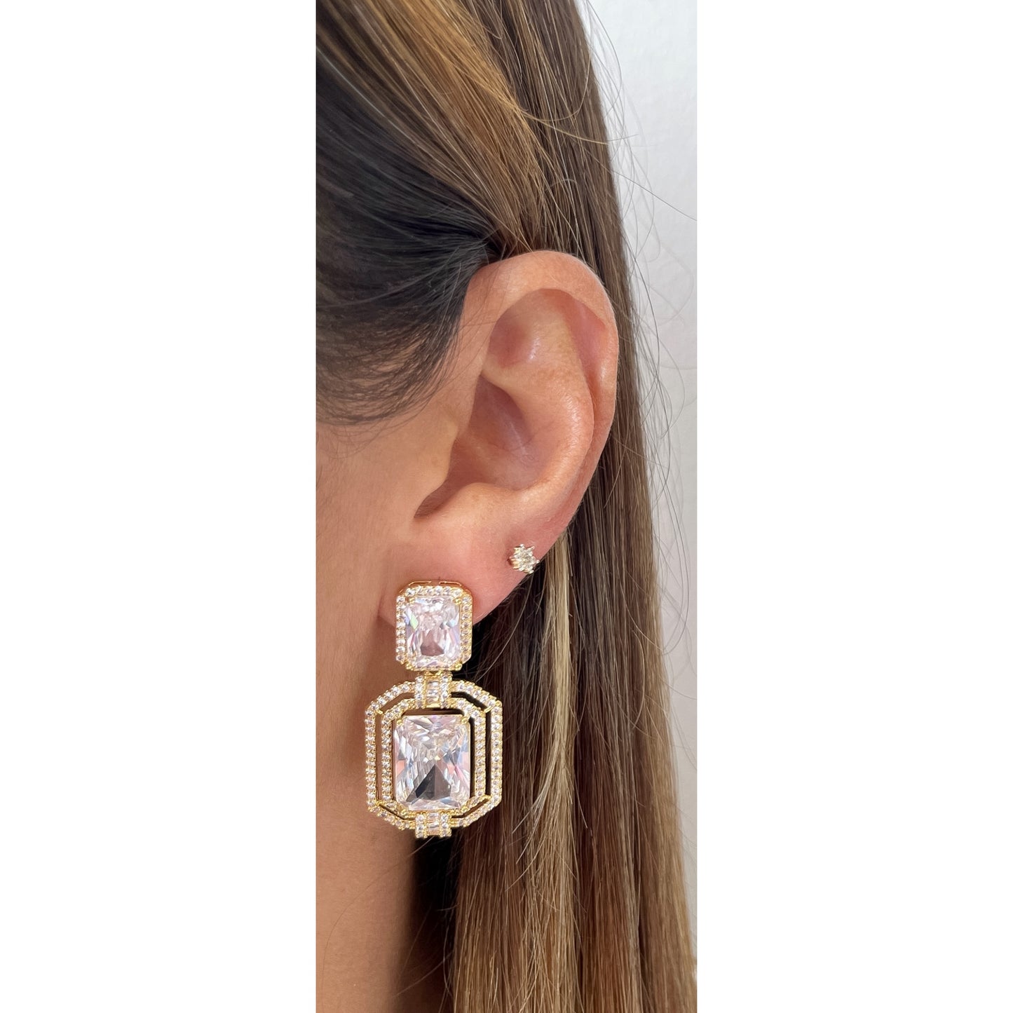Aretes DURT Clear / Dorado
