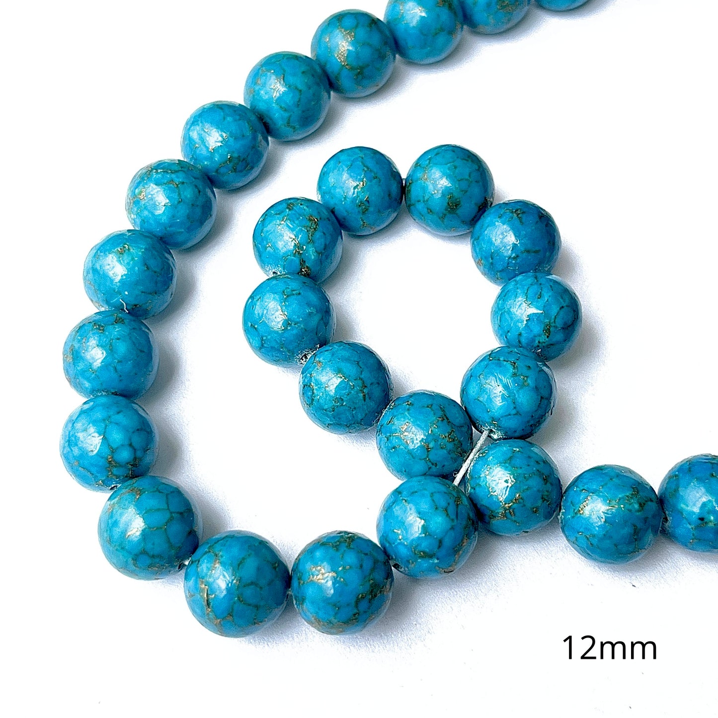 Turquesa Cobre Azul 12mm