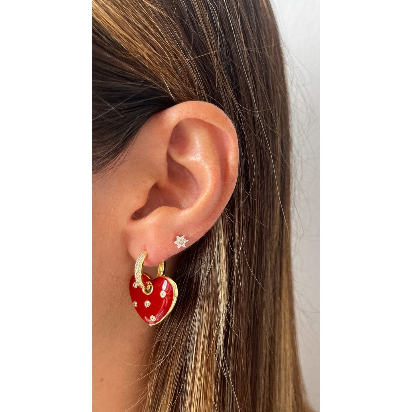 Aretes KAPZO Rojo