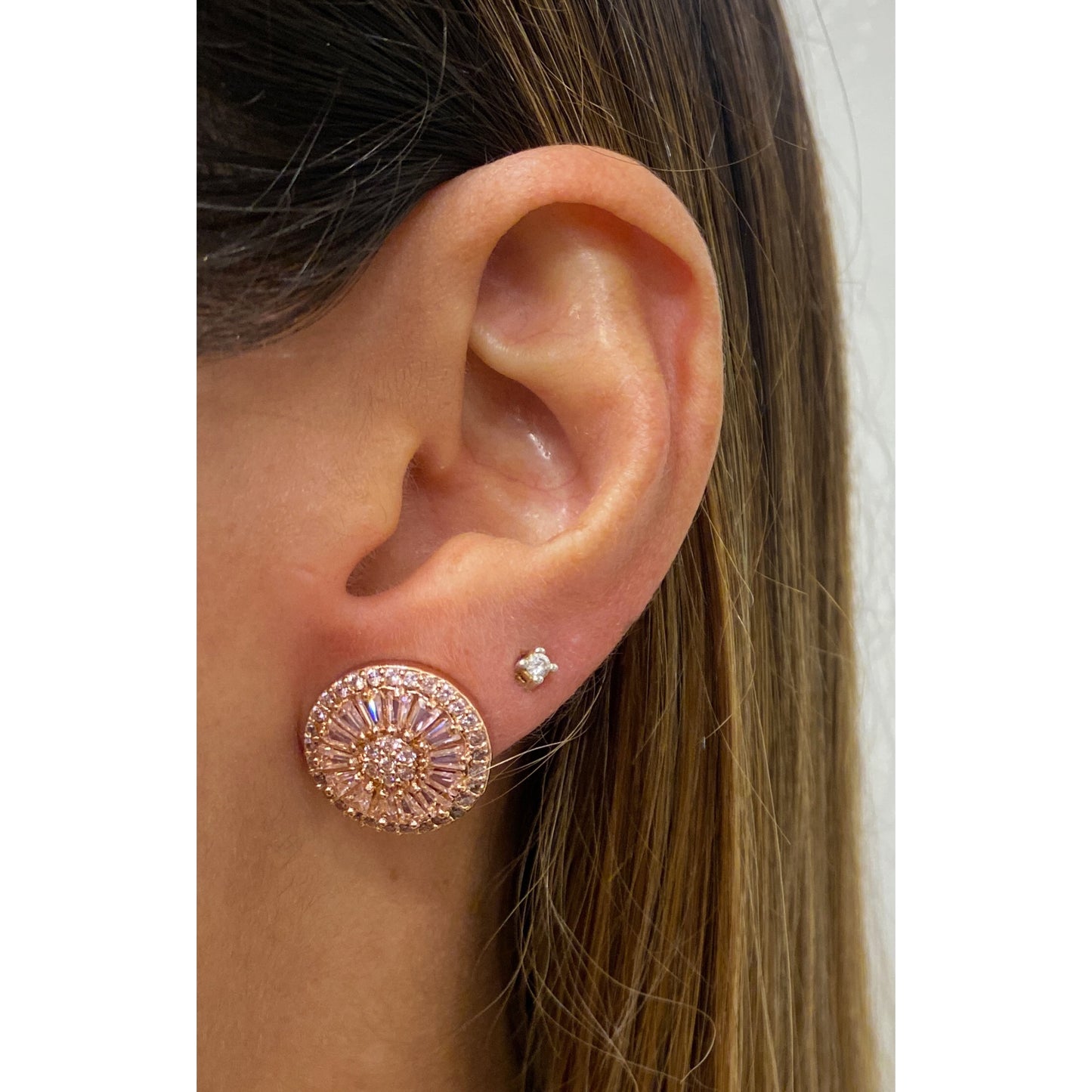 Aretes LIVAR Rose Gold / Rosado 15mm