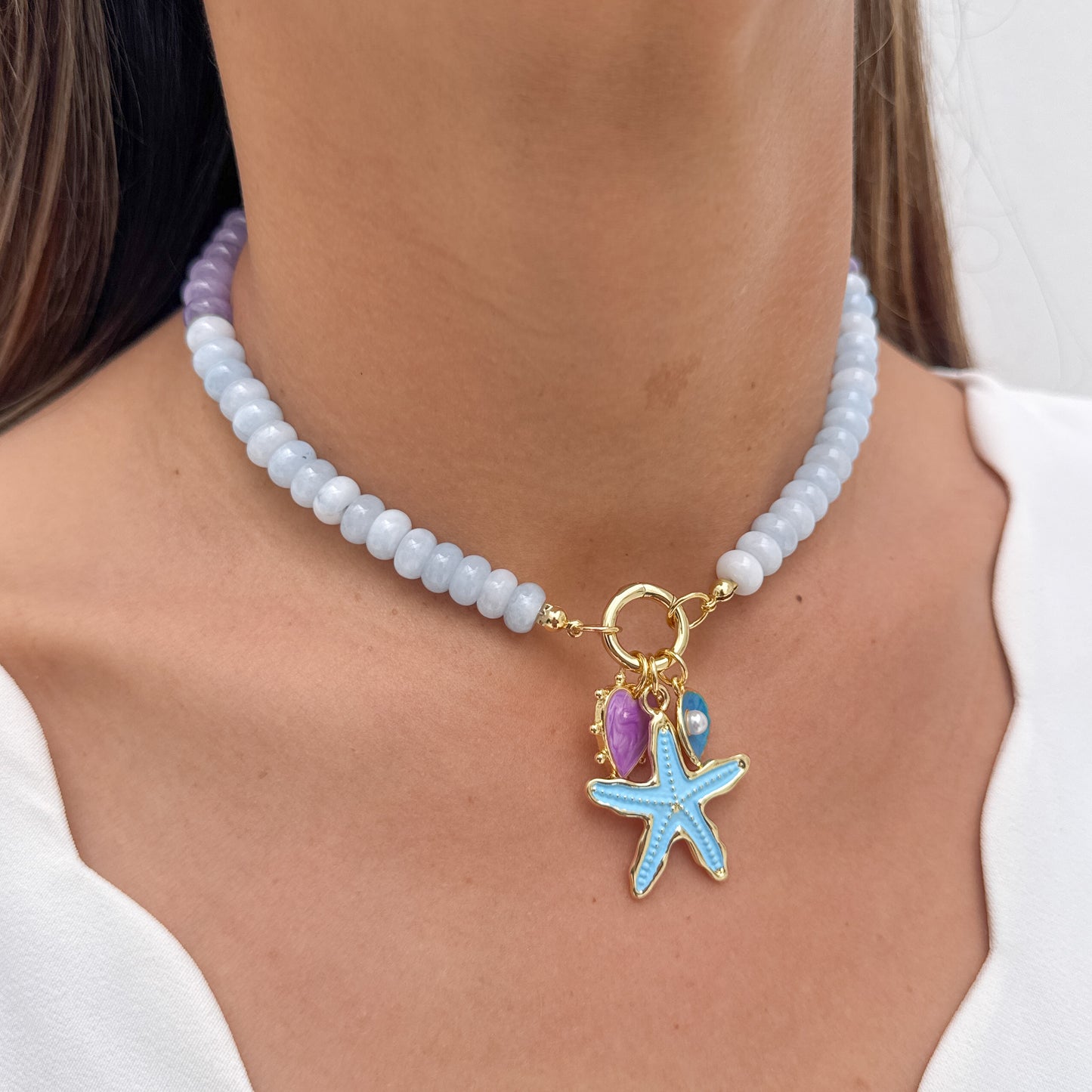 Collar RENOK Azul Claro