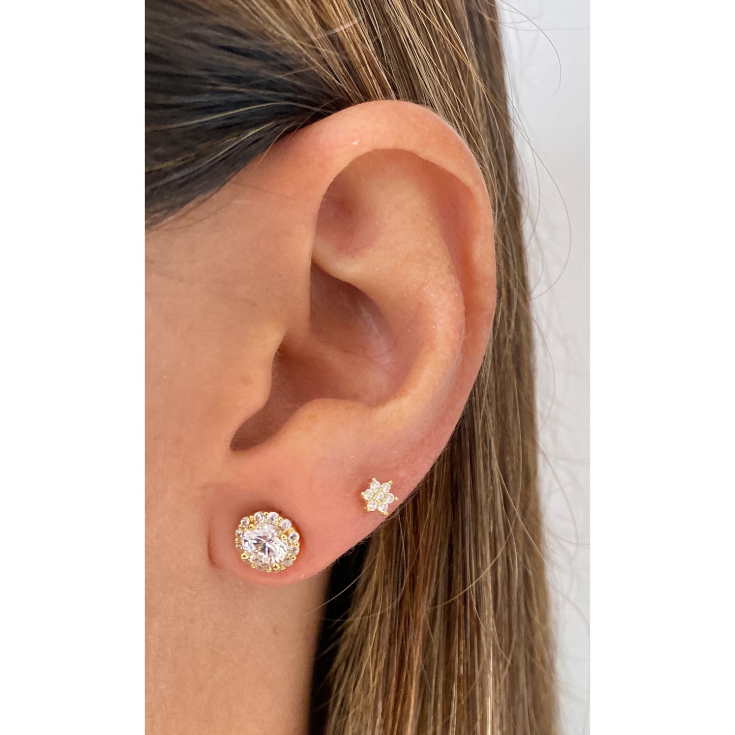Aretes FERJI Dorado 8mm