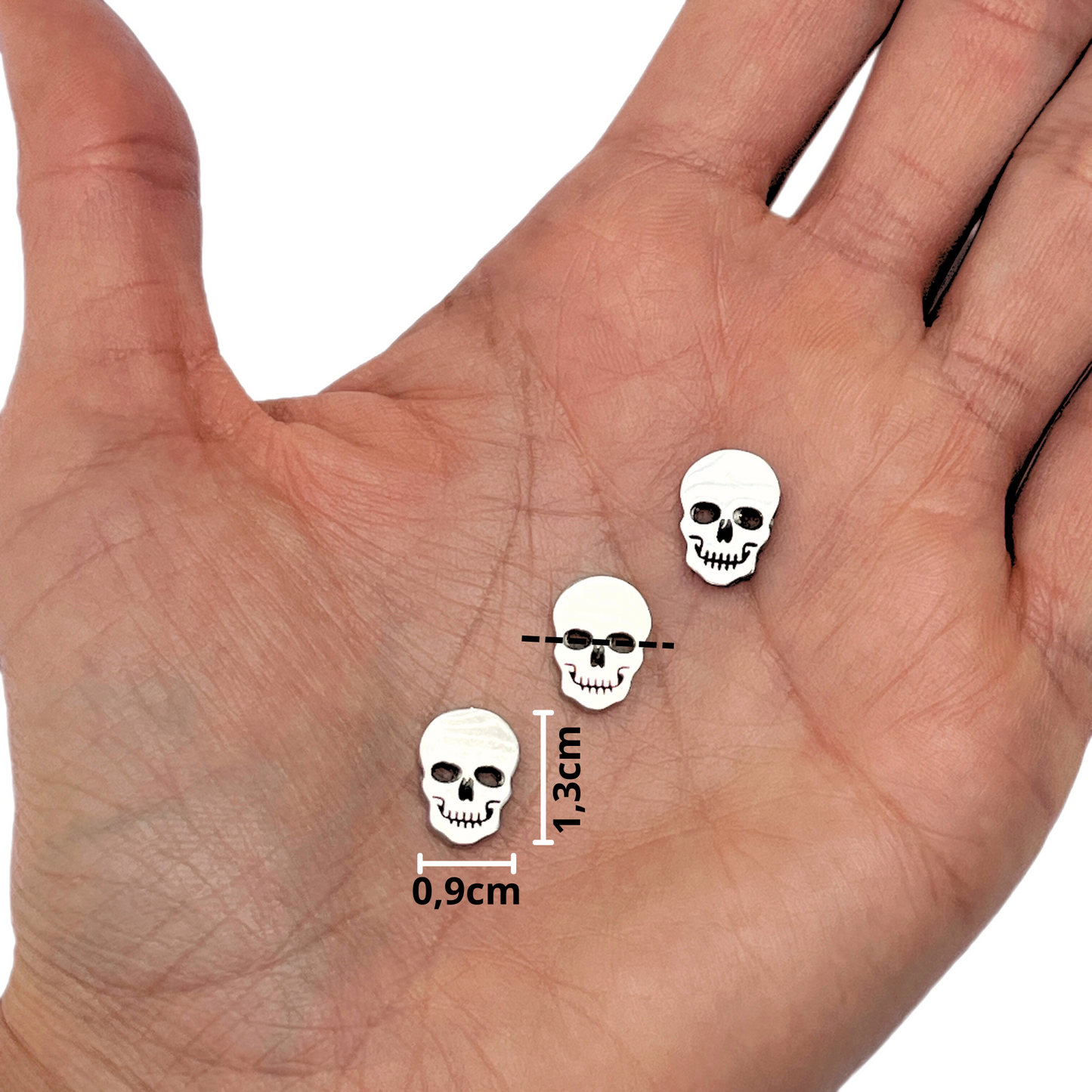 Separador Calavera Acero 💀 0,9cm*1,3cm