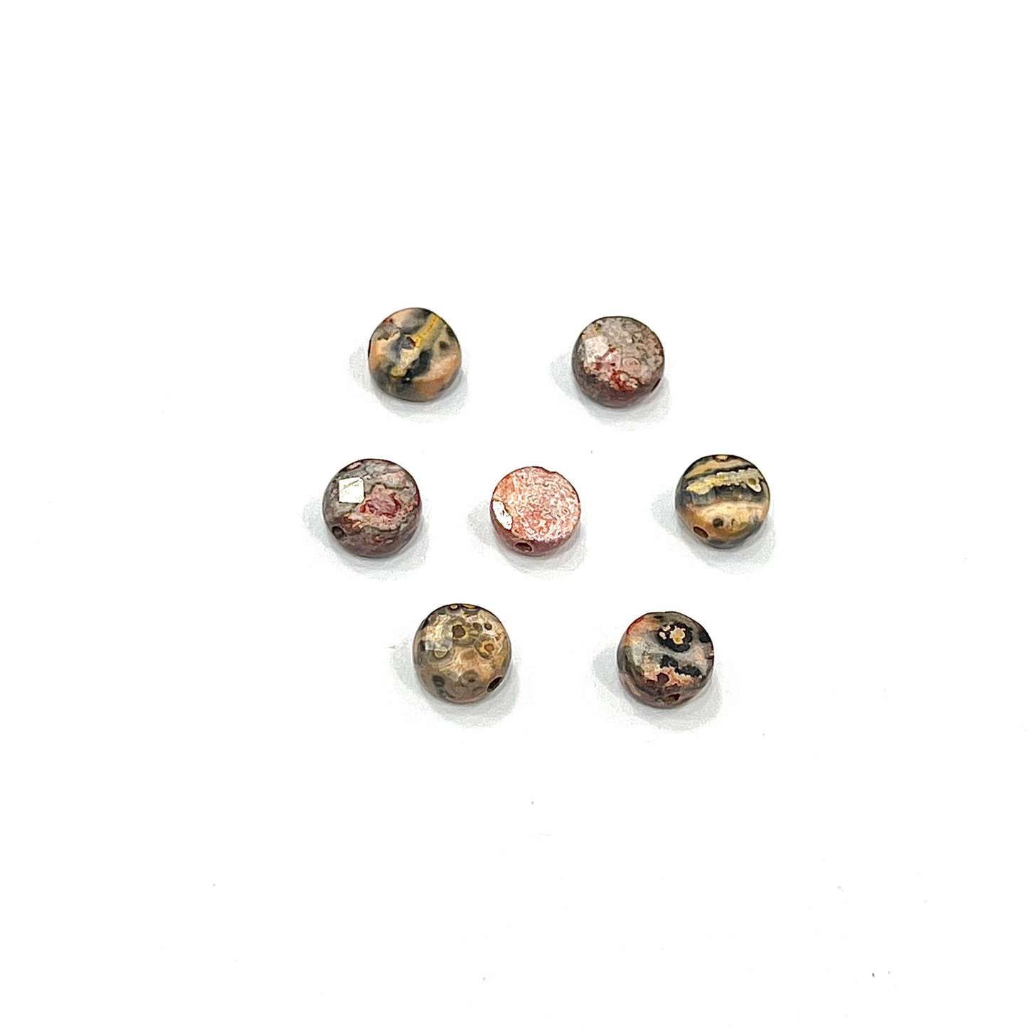 Sarta Corta Jaspe Leopardo 6mm 🐆
