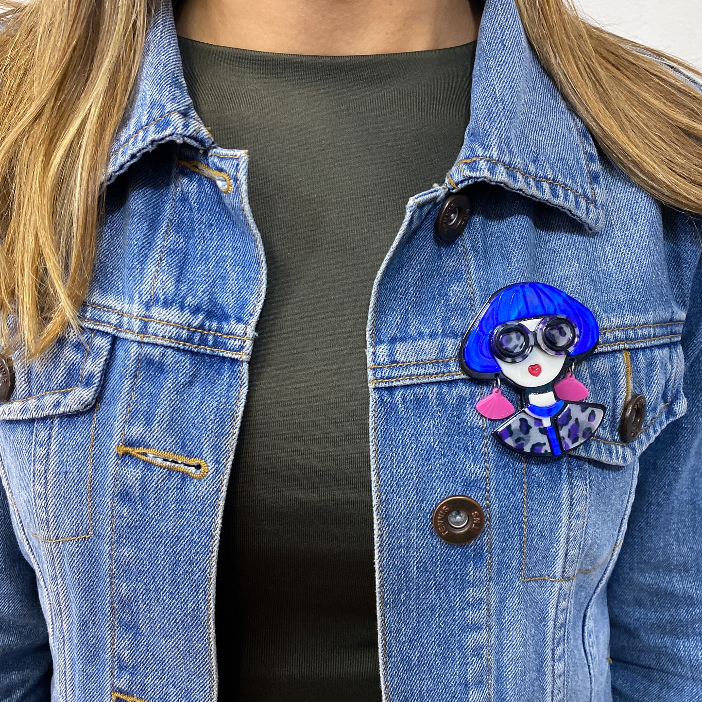 Prendedor CABIER Azul