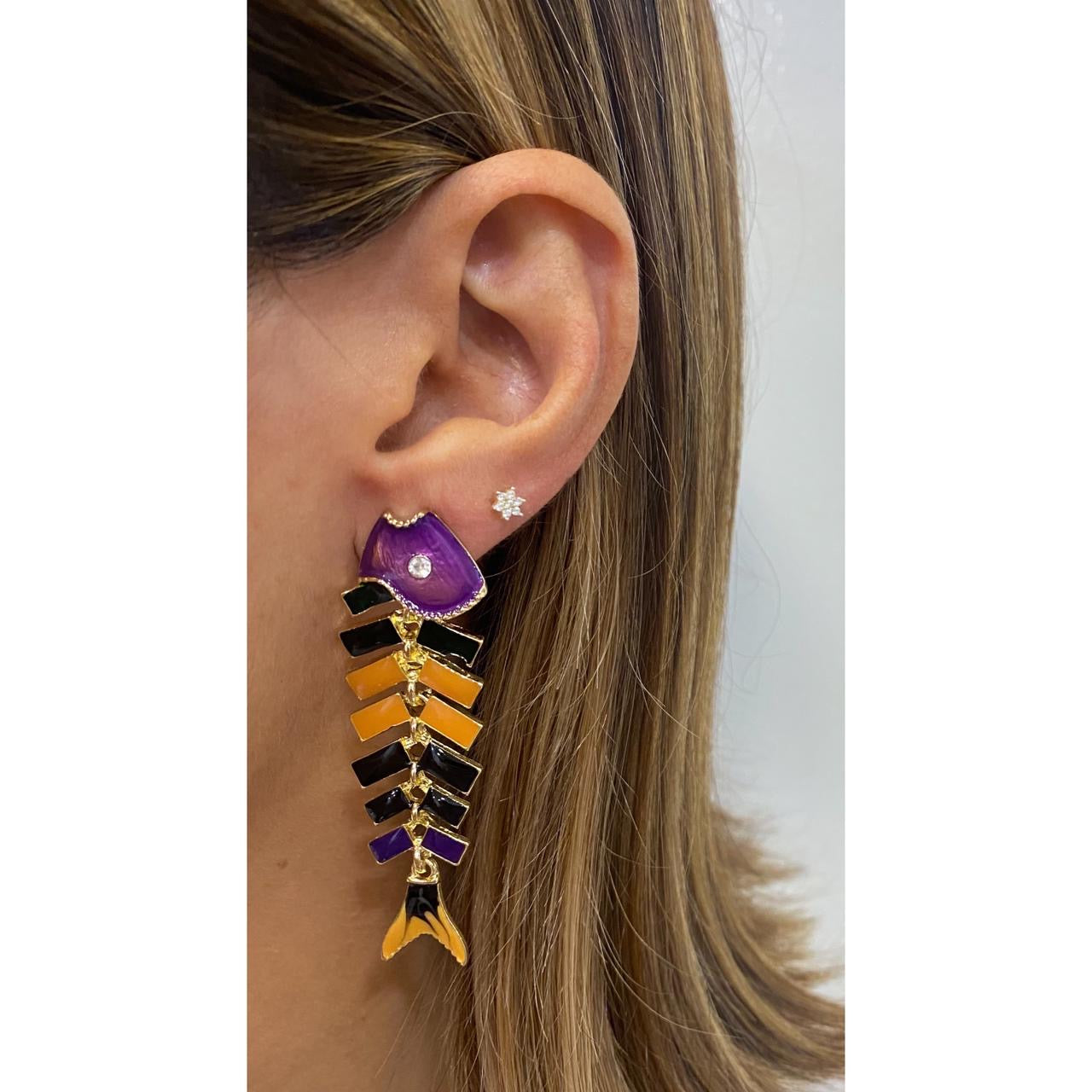 Aretes LUMIN Morado