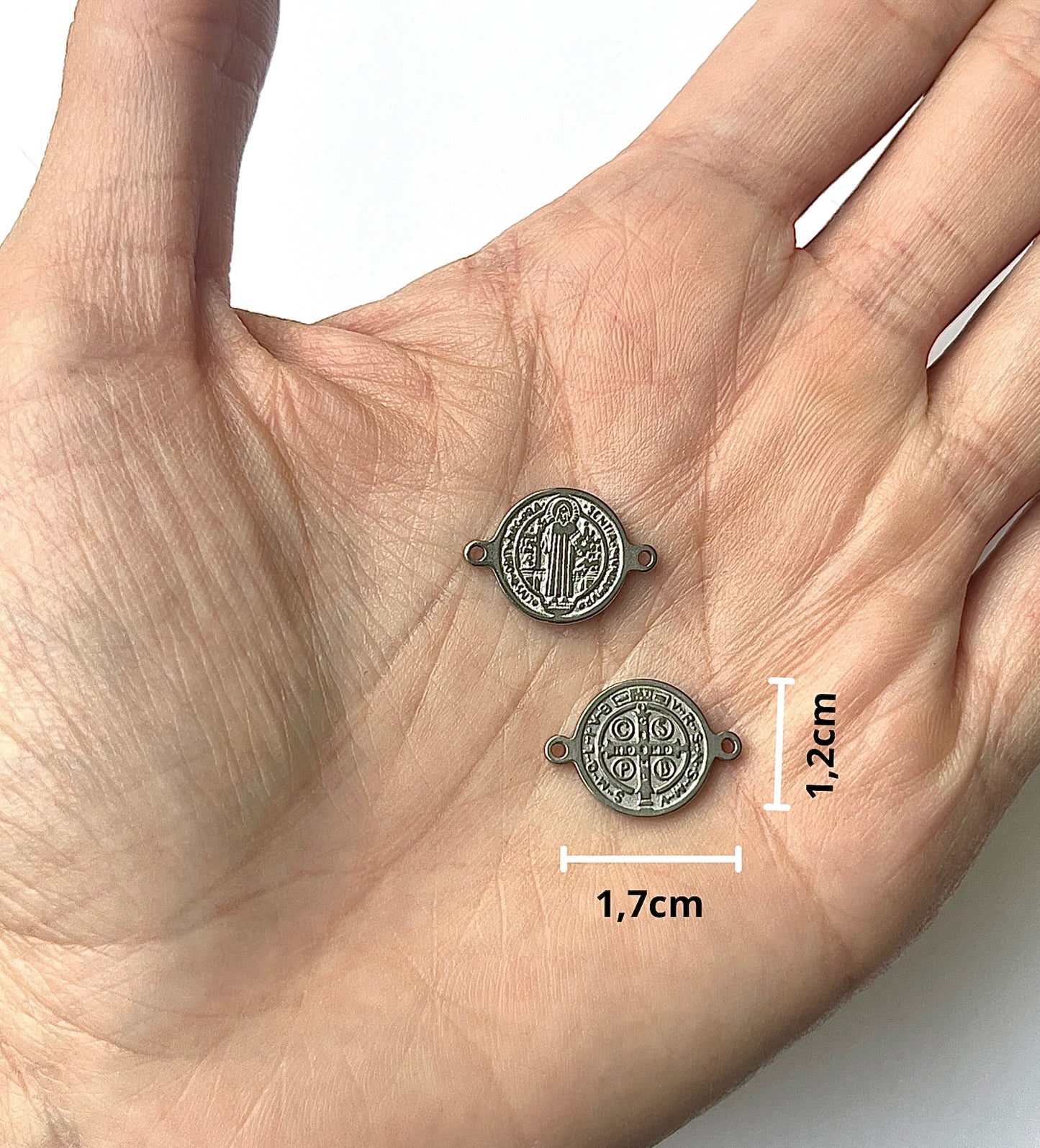 Dije Pulsera San Benito Acero 1,2cm*1,7cm