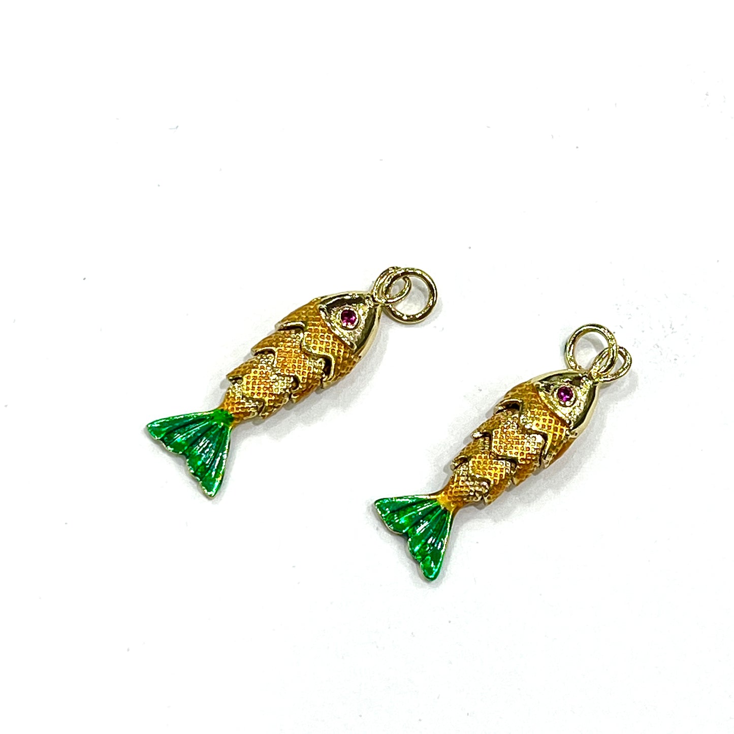 Dije Pez Amarillo-Verde Pequeño