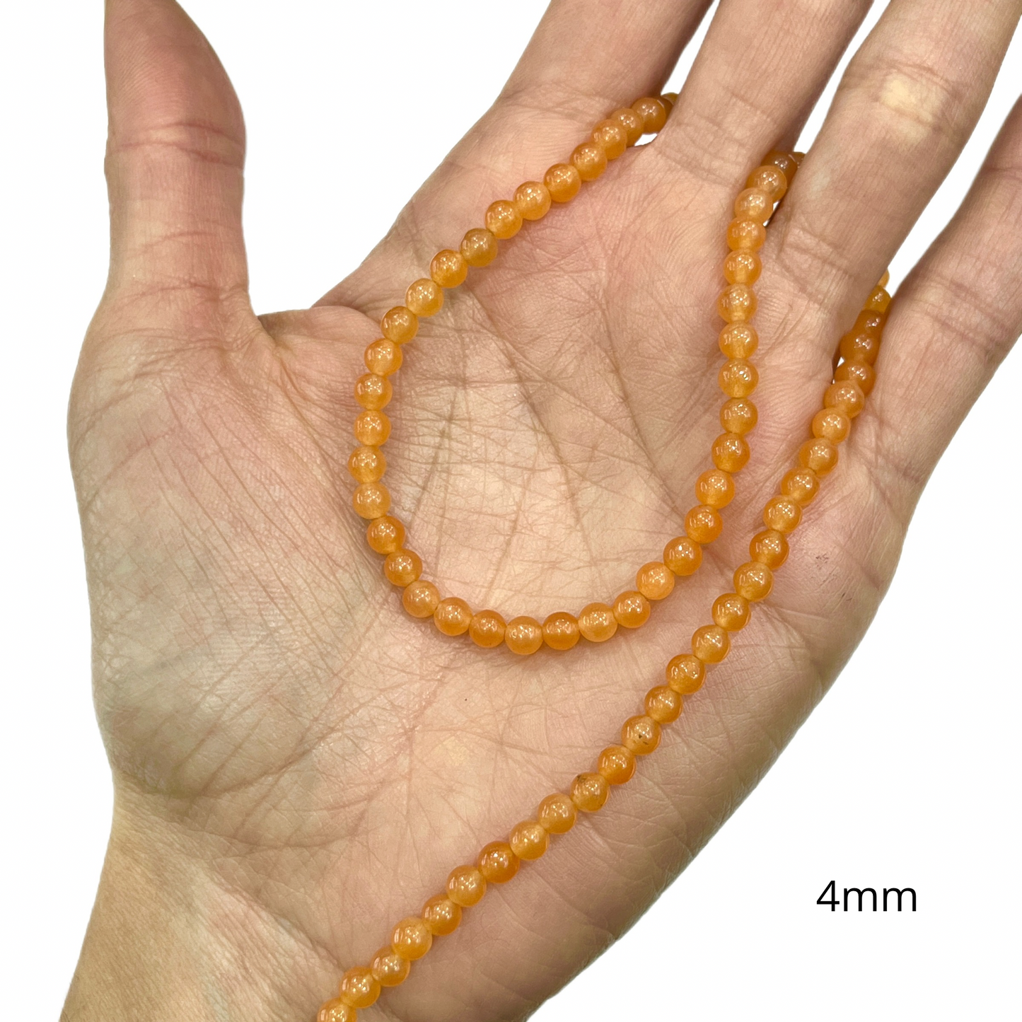 Sarta Agata Naranja 4mm