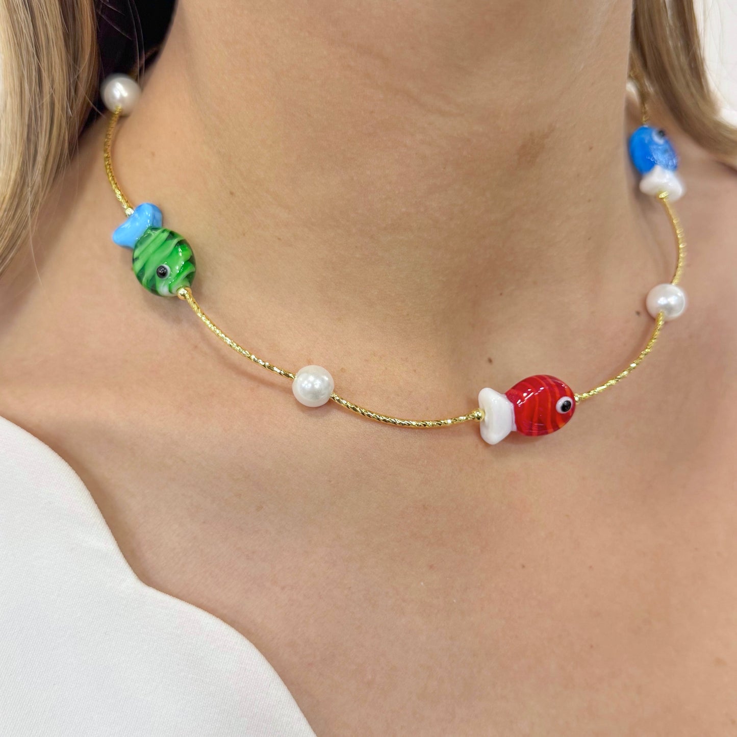 Collar VURY Rojo-Verde