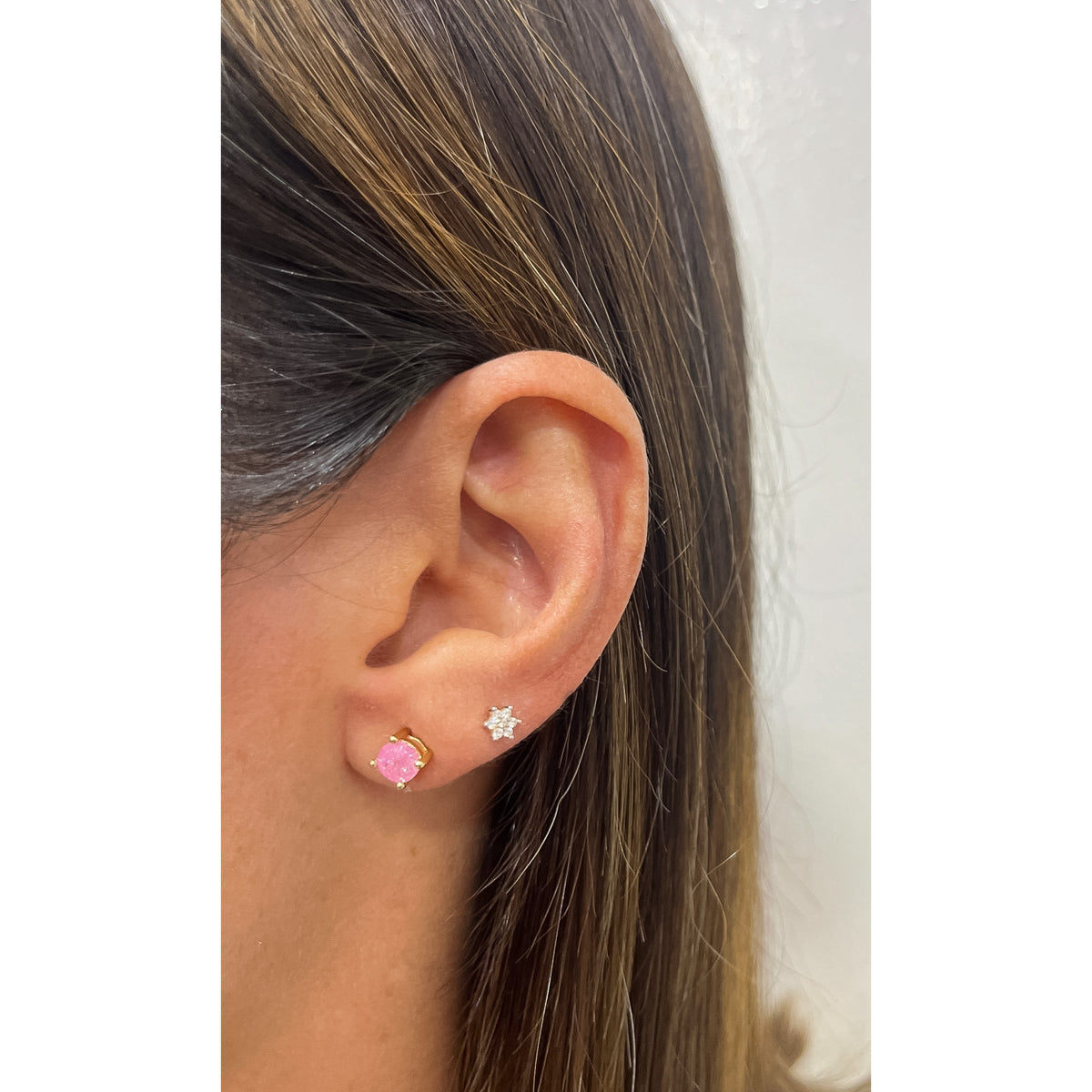 Aretes SIKON Rosado 5mm